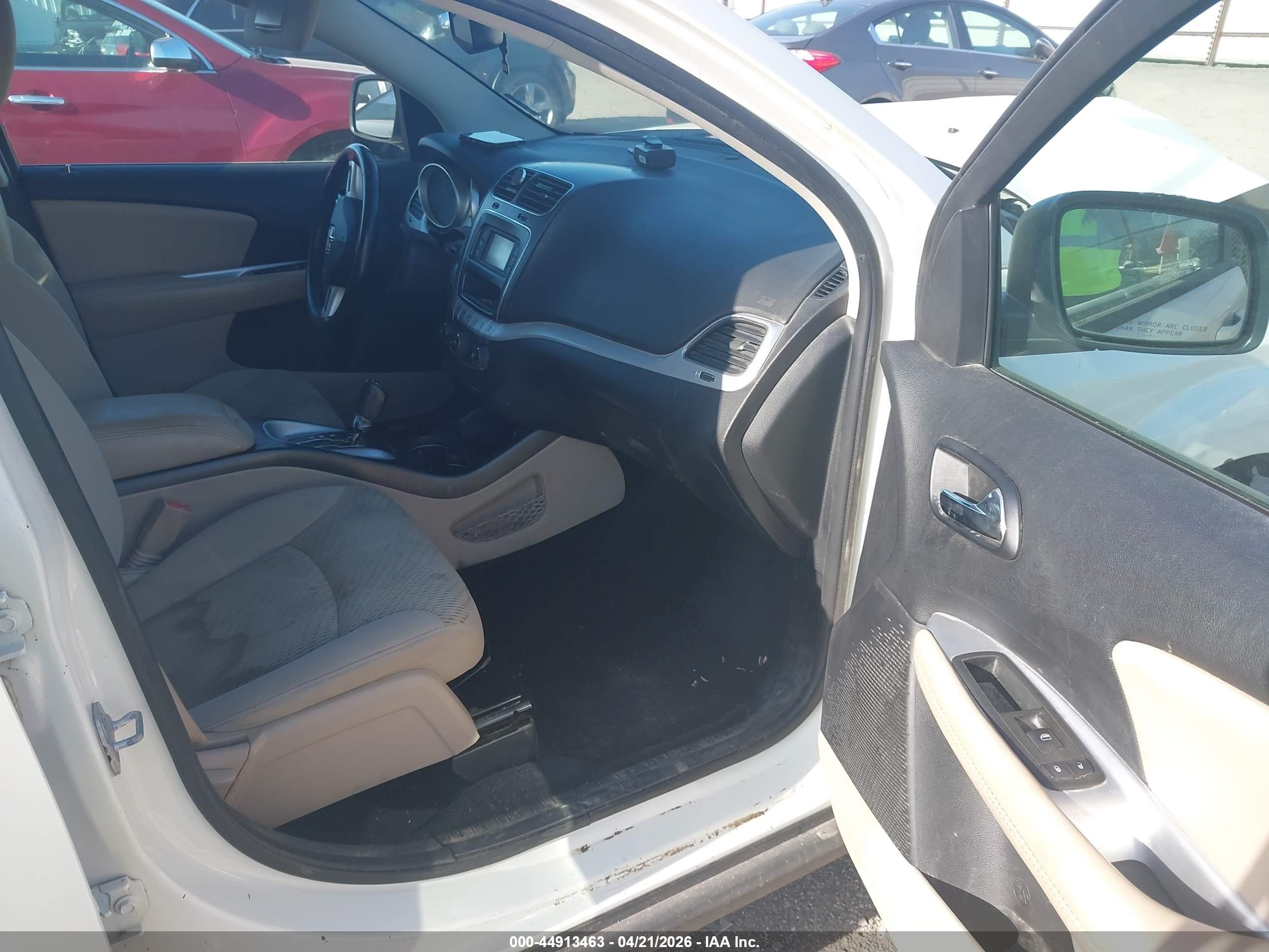 2012 Dodge Journey Se/avp White vin: 3C4PDCAB9CT223715