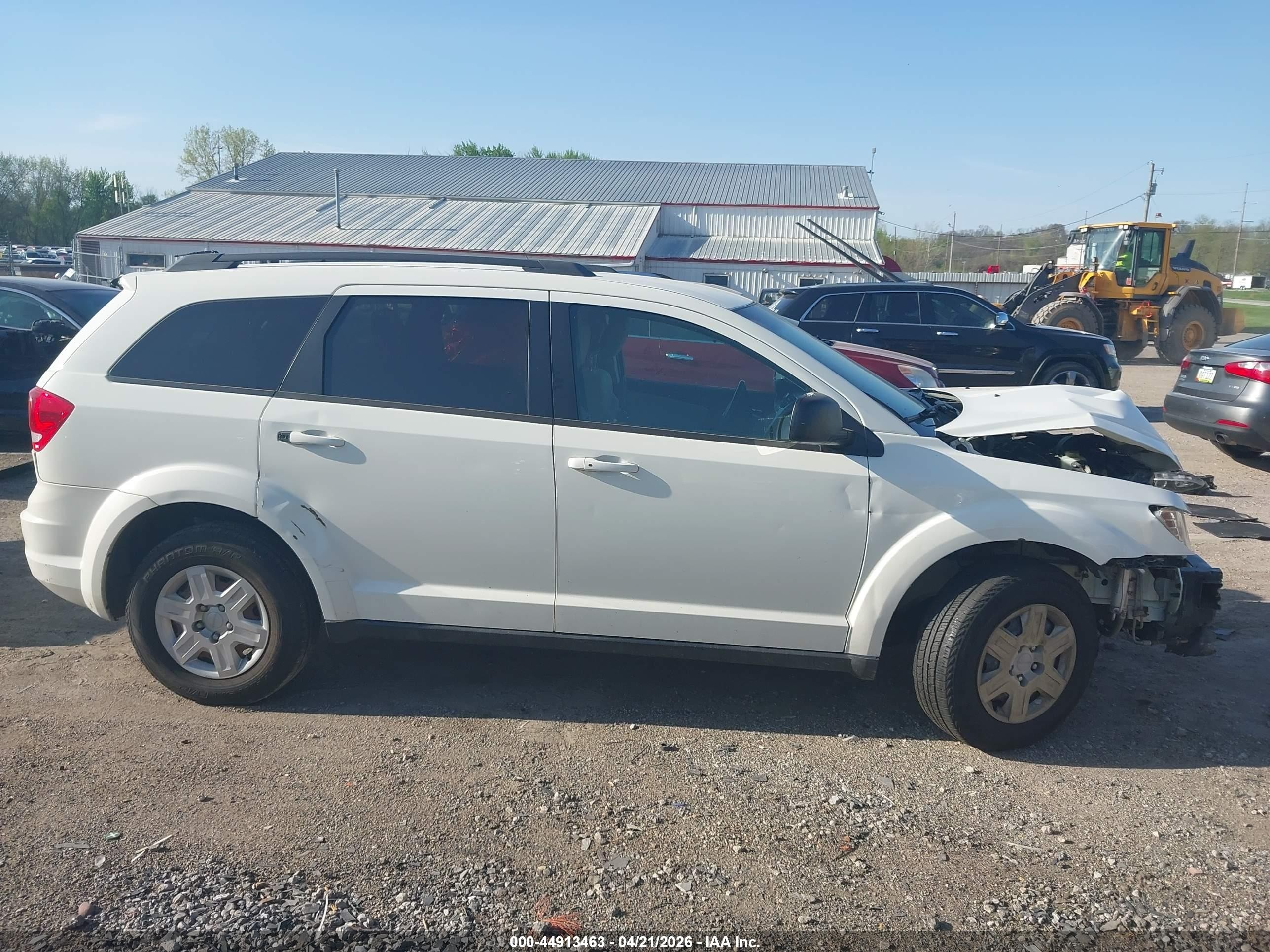 2012 Dodge Journey Se/avp White vin: 3C4PDCAB9CT223715