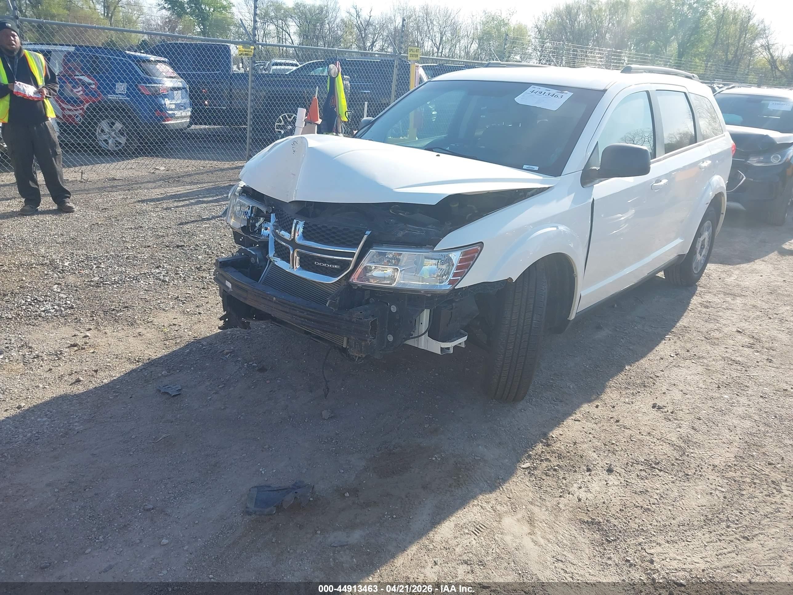2012 Dodge Journey Se/avp White vin: 3C4PDCAB9CT223715