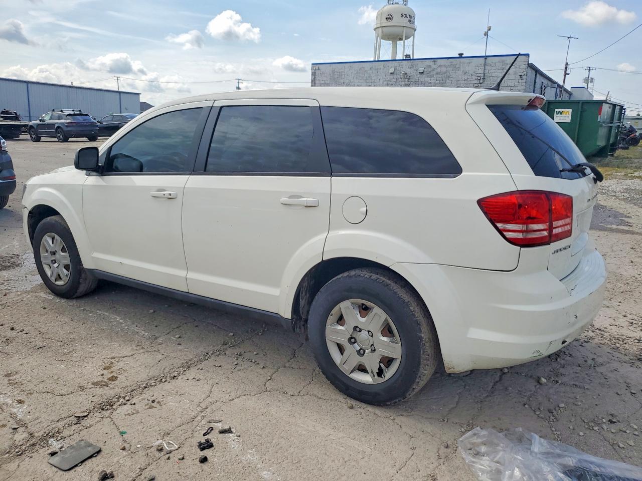 2012 Dodge Journey Se White vin: 3C4PDCAB9CT276270