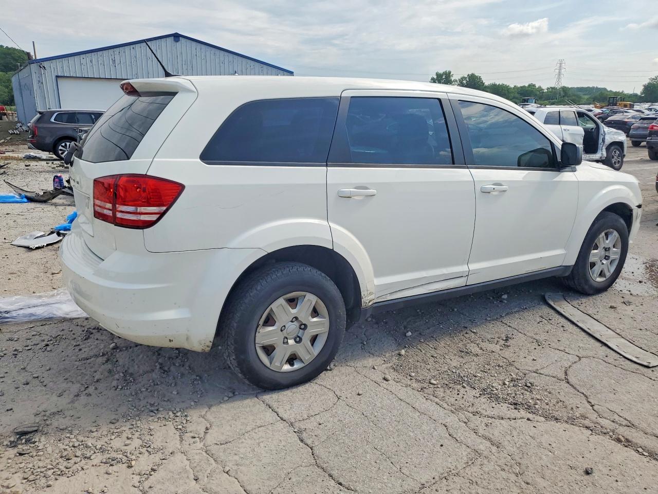 2012 Dodge Journey Se White vin: 3C4PDCAB9CT276270