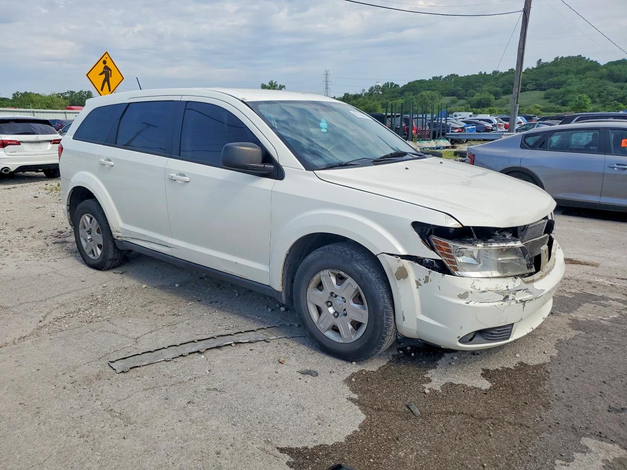 2012 Dodge Journey Se White vin: 3C4PDCAB9CT276270