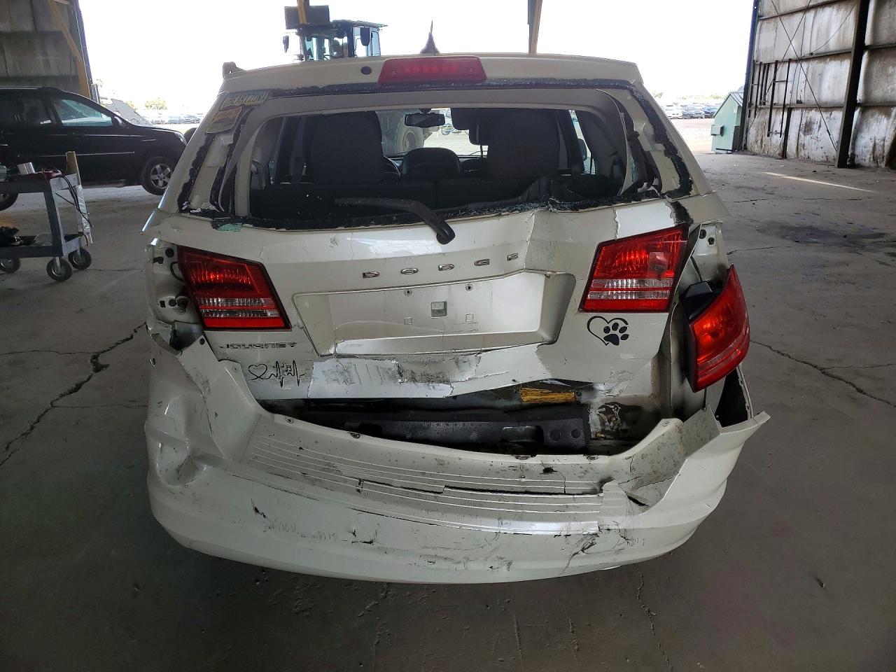 2013 Dodge Journey Se White vin: 3C4PDCAB9DT576988