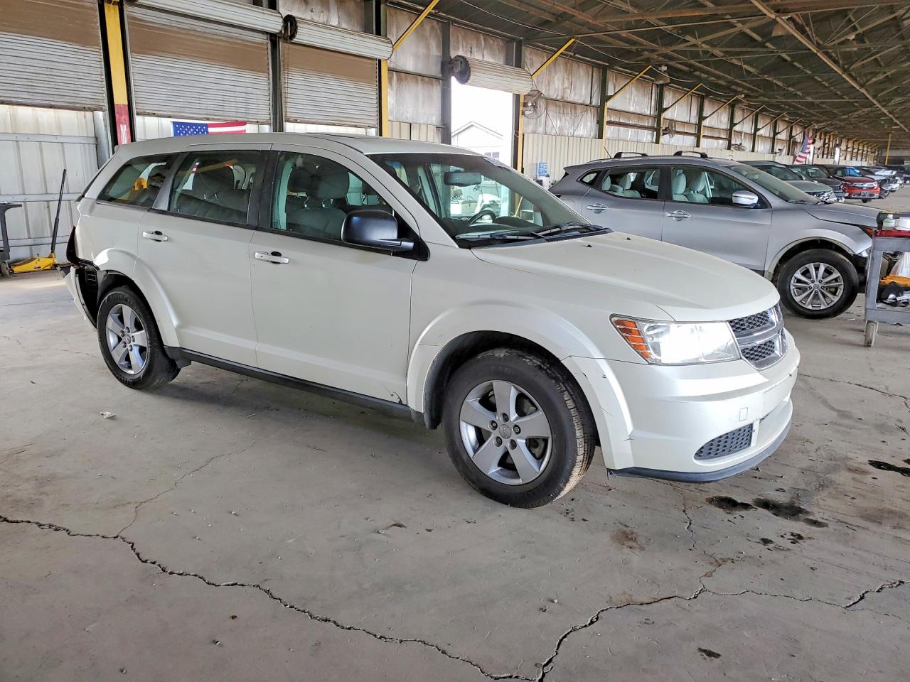 2013 Dodge Journey Se White vin: 3C4PDCAB9DT576988