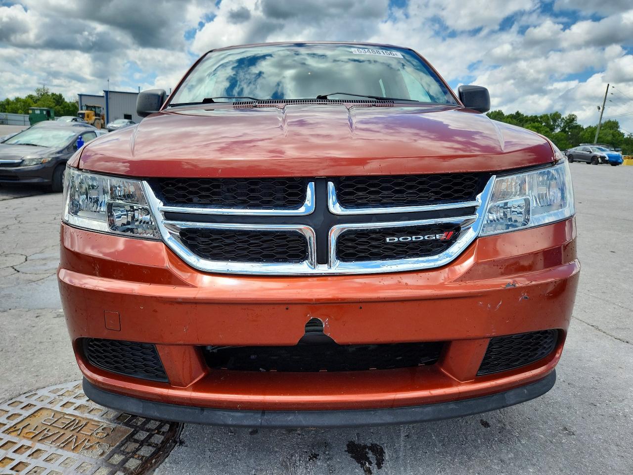 2013 Dodge Journey Se Orange vin: 3C4PDCAB9DT715694