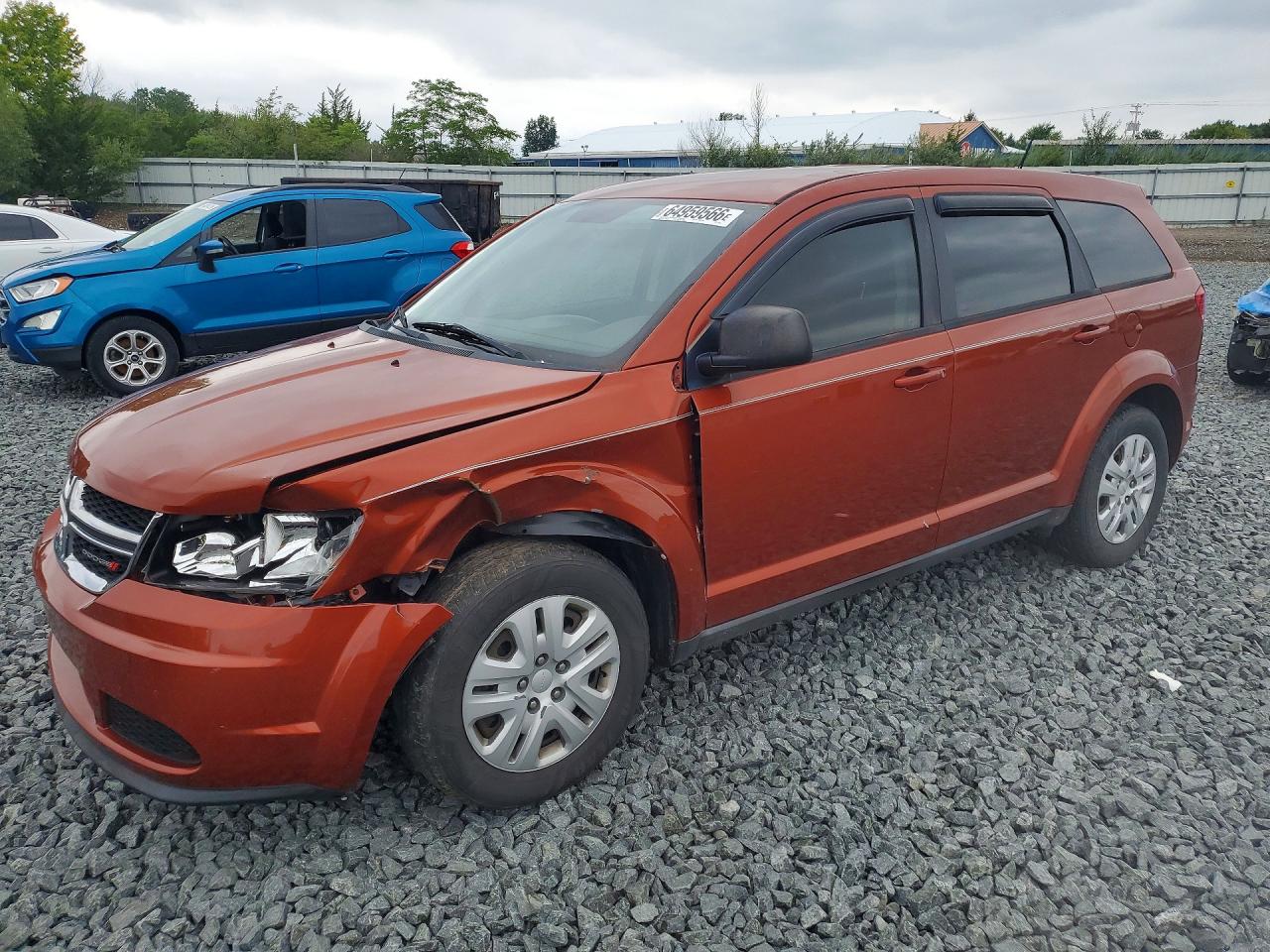2013 Dodge Journey Se Orange vin: 3C4PDCAB9DT733130