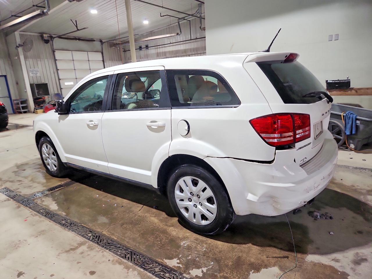 2014 Dodge Journey Se White vin: 3C4PDCAB9ET119048