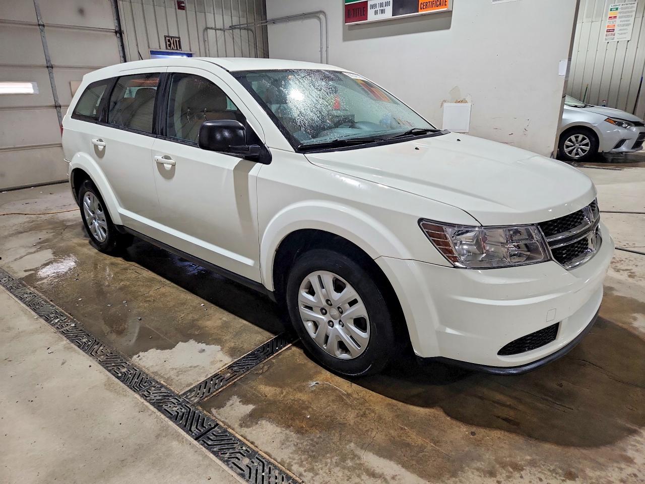 2014 Dodge Journey Se White vin: 3C4PDCAB9ET119048