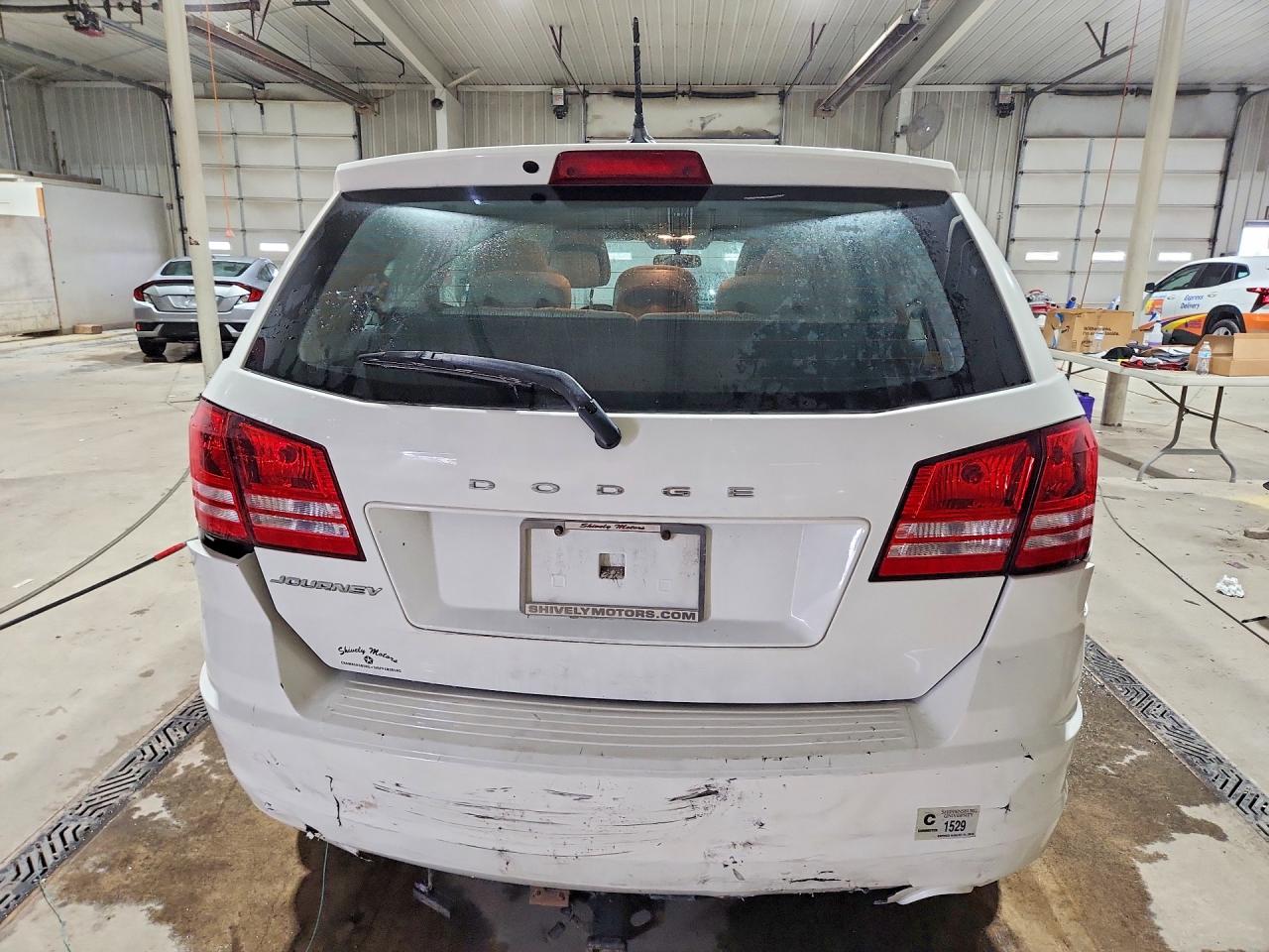 2014 Dodge Journey Se White vin: 3C4PDCAB9ET119048
