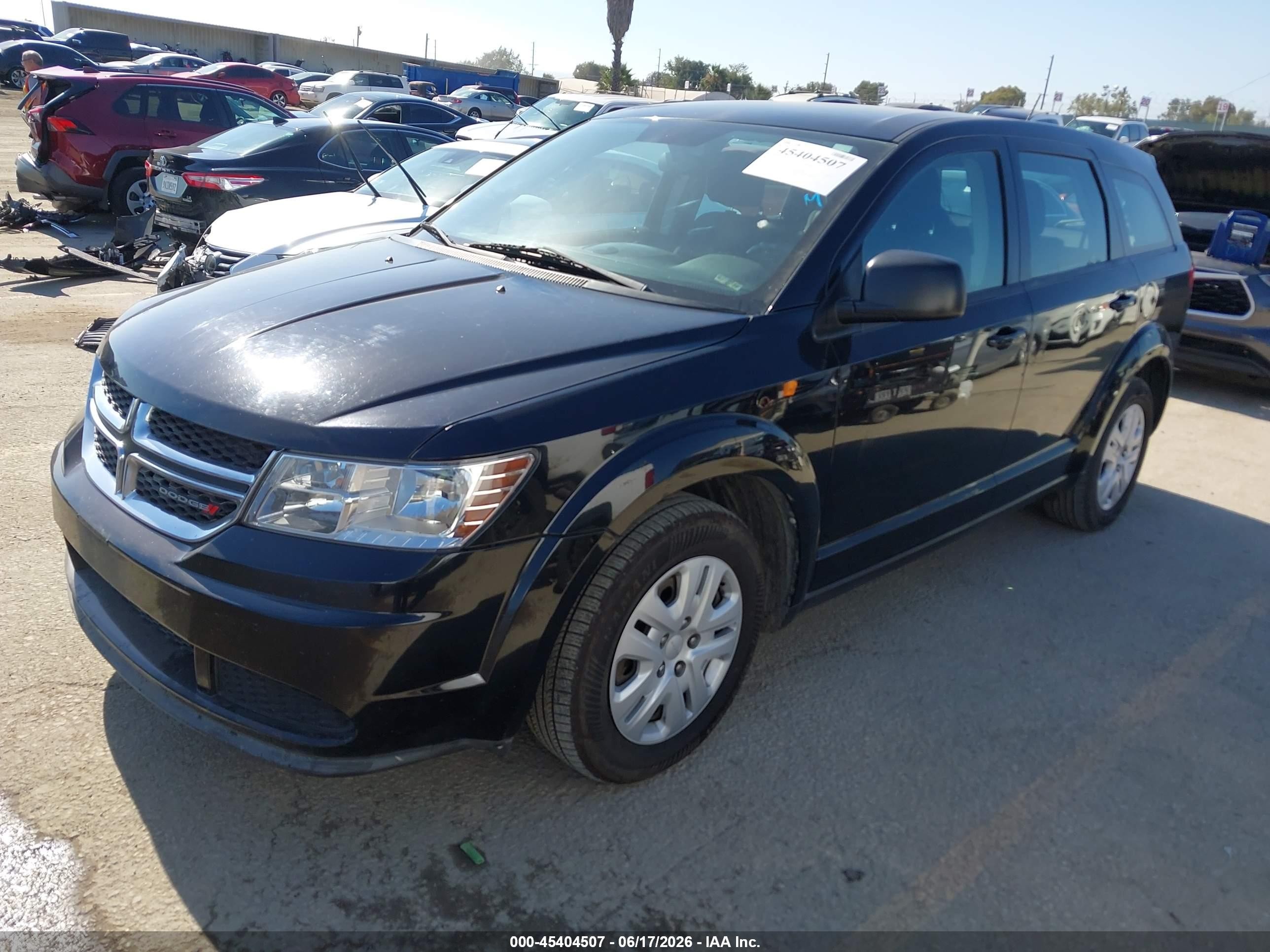 2014 Dodge Journey American Value Pkg Черный vin: 3C4PDCAB9ET139803