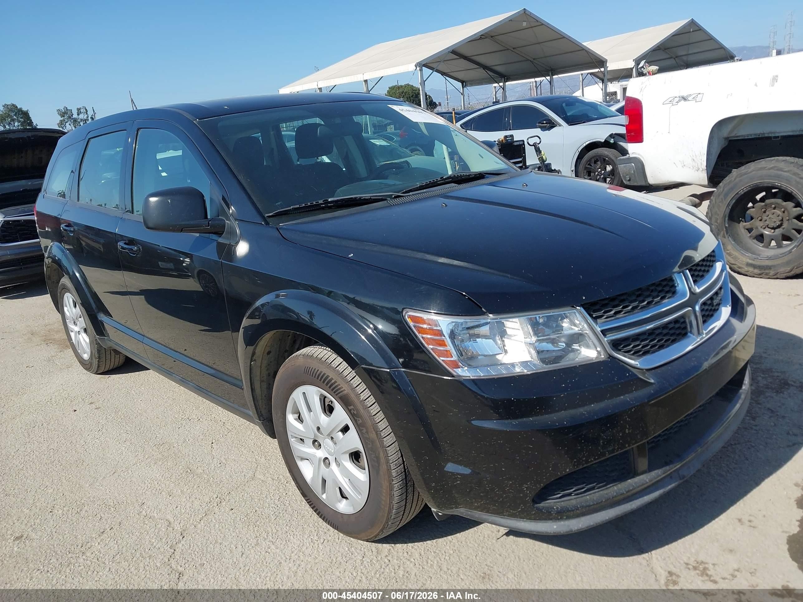 2014 Dodge Journey American Value Pkg Black vin: 3C4PDCAB9ET139803