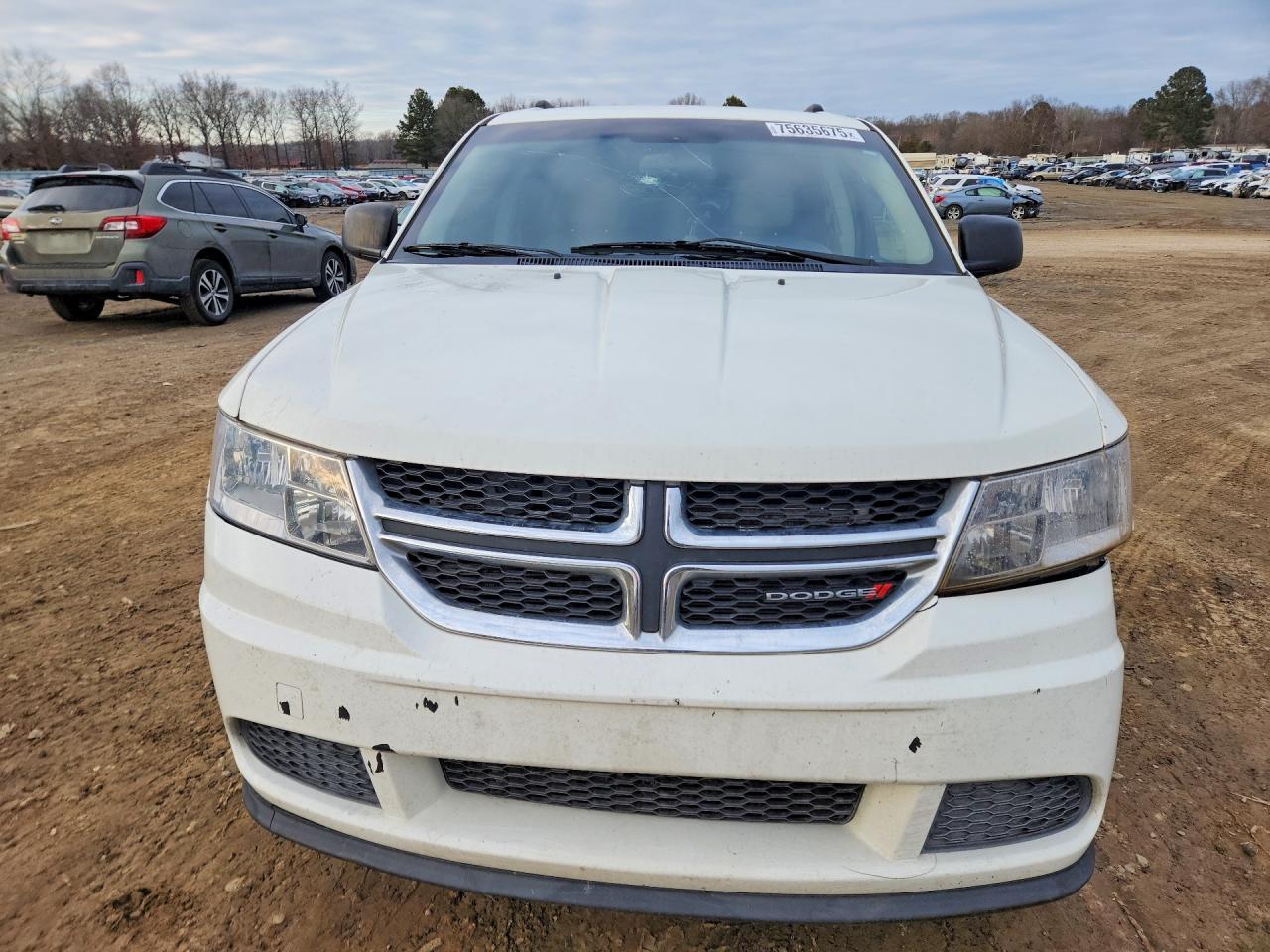 2014 Dodge Journey Se White vin: 3C4PDCAB9ET154866