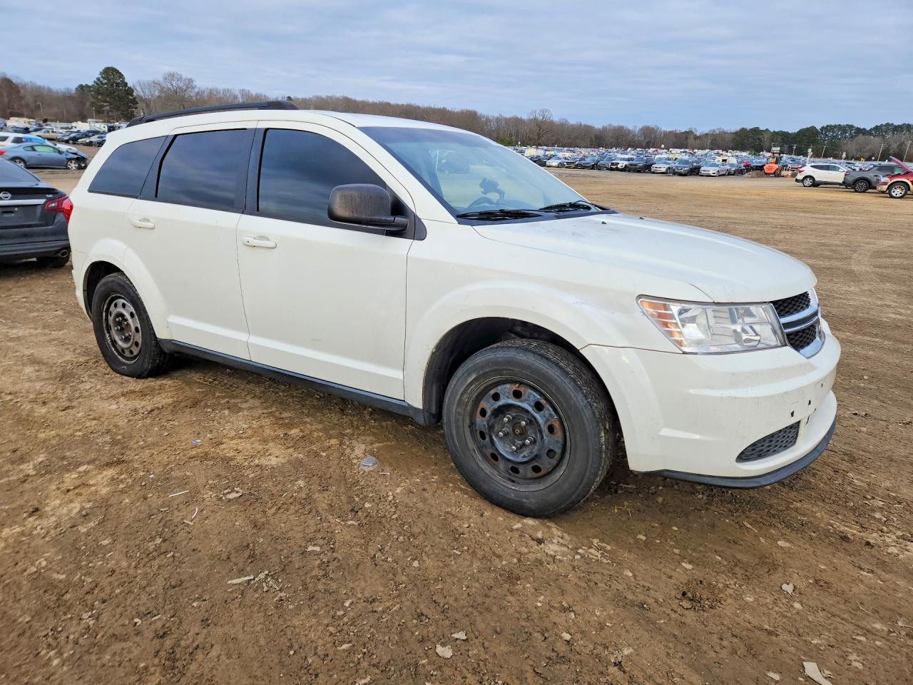 2014 Dodge Journey Se White vin: 3C4PDCAB9ET154866