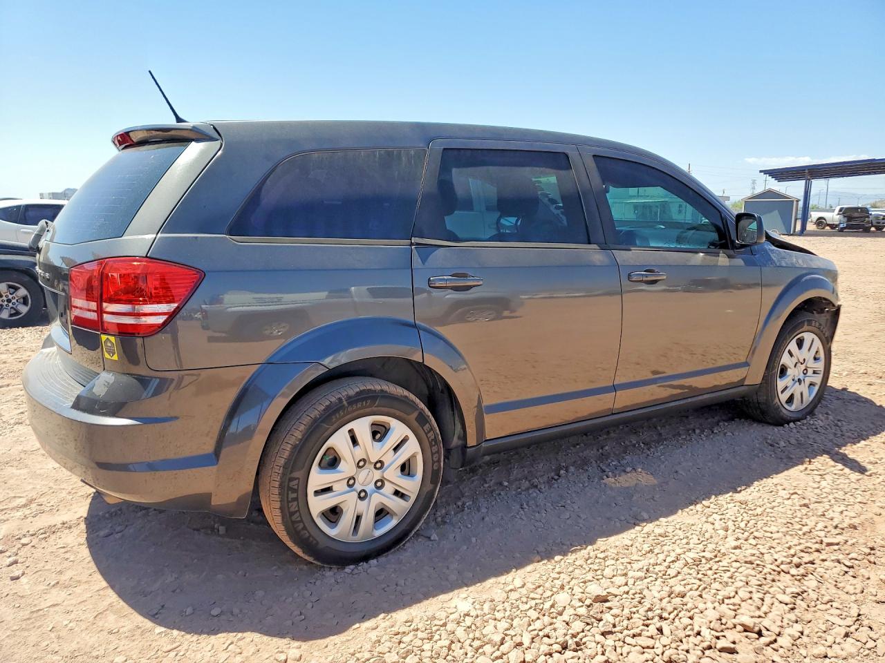 2015 Dodge Journey Se Gray vin: 3C4PDCAB9FT559742