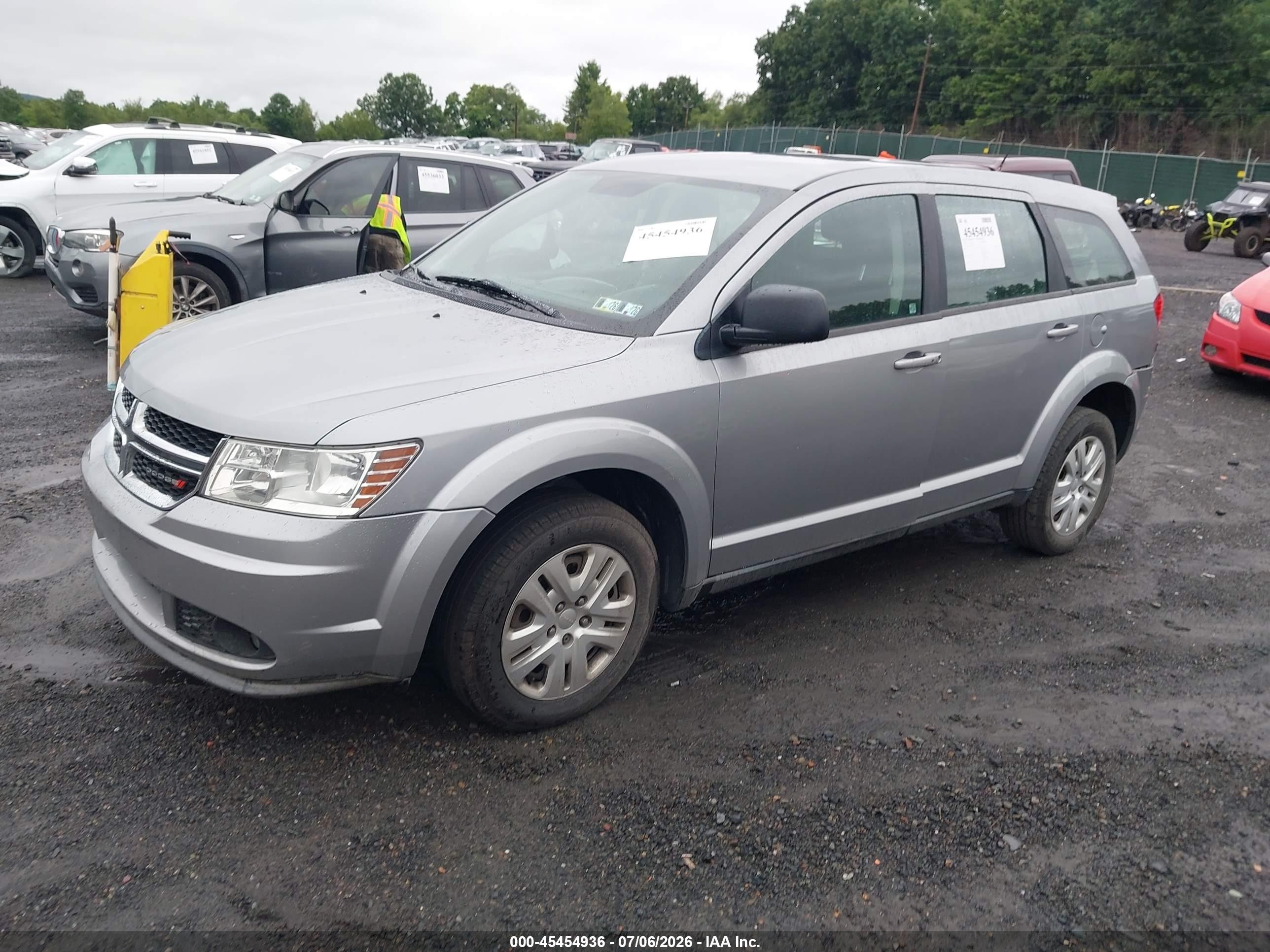 2015 Dodge Journey American Value Pkg Gray vin: 3C4PDCAB9FT591672