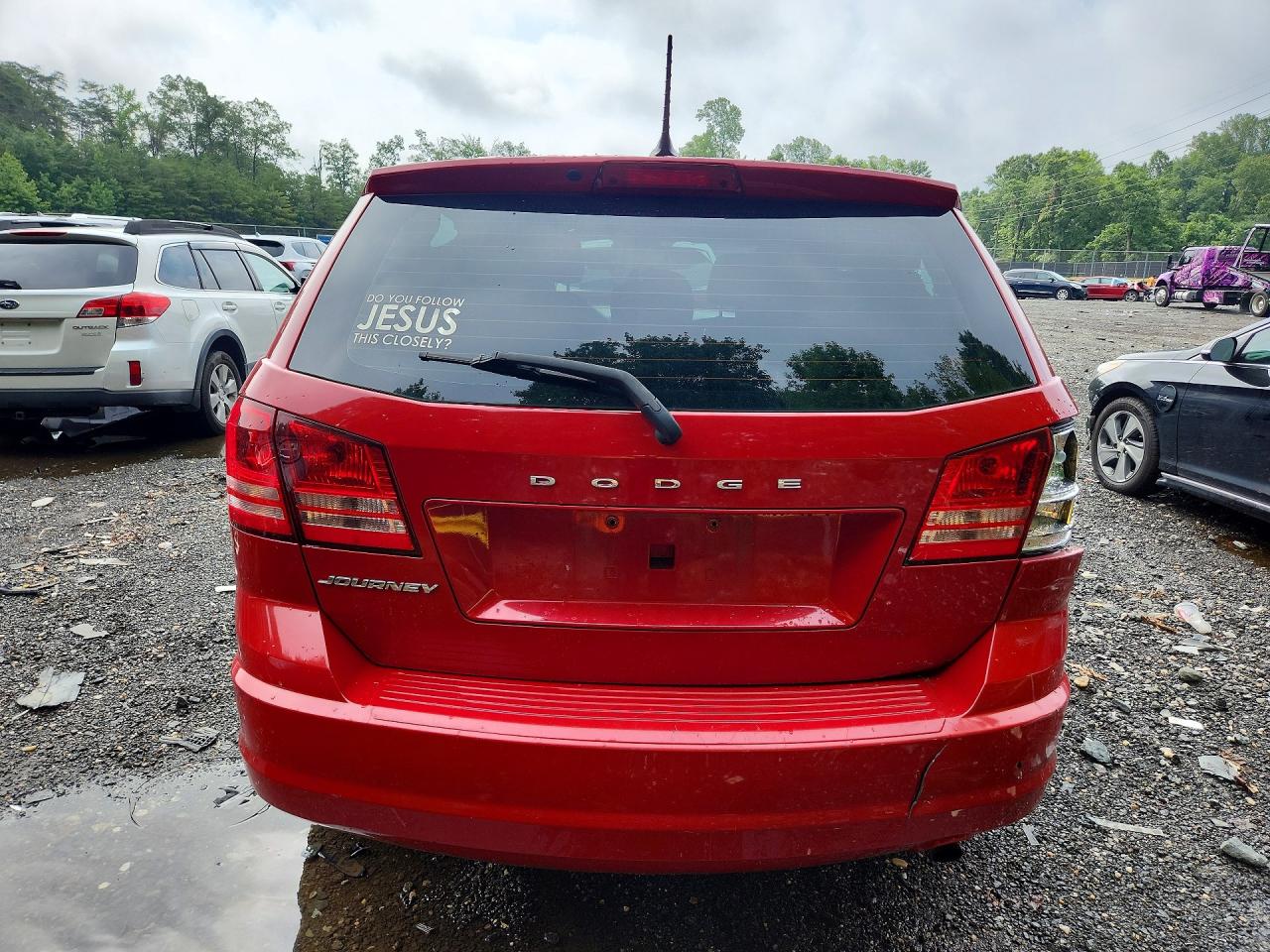 2015 Dodge Journey Se Red vin: 3C4PDCAB9FT618031