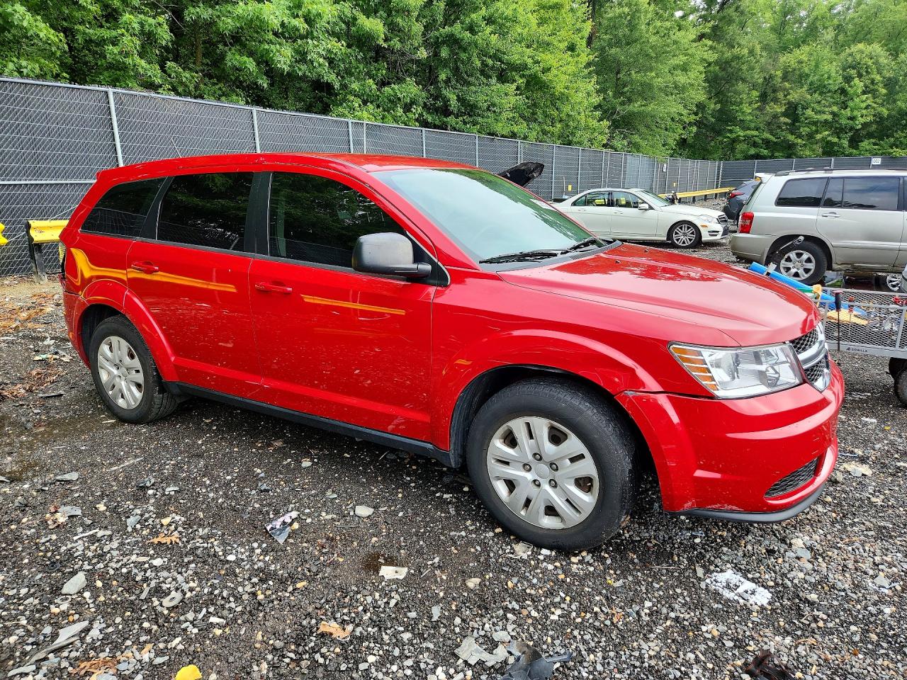 2015 Dodge Journey Se Red vin: 3C4PDCAB9FT618031