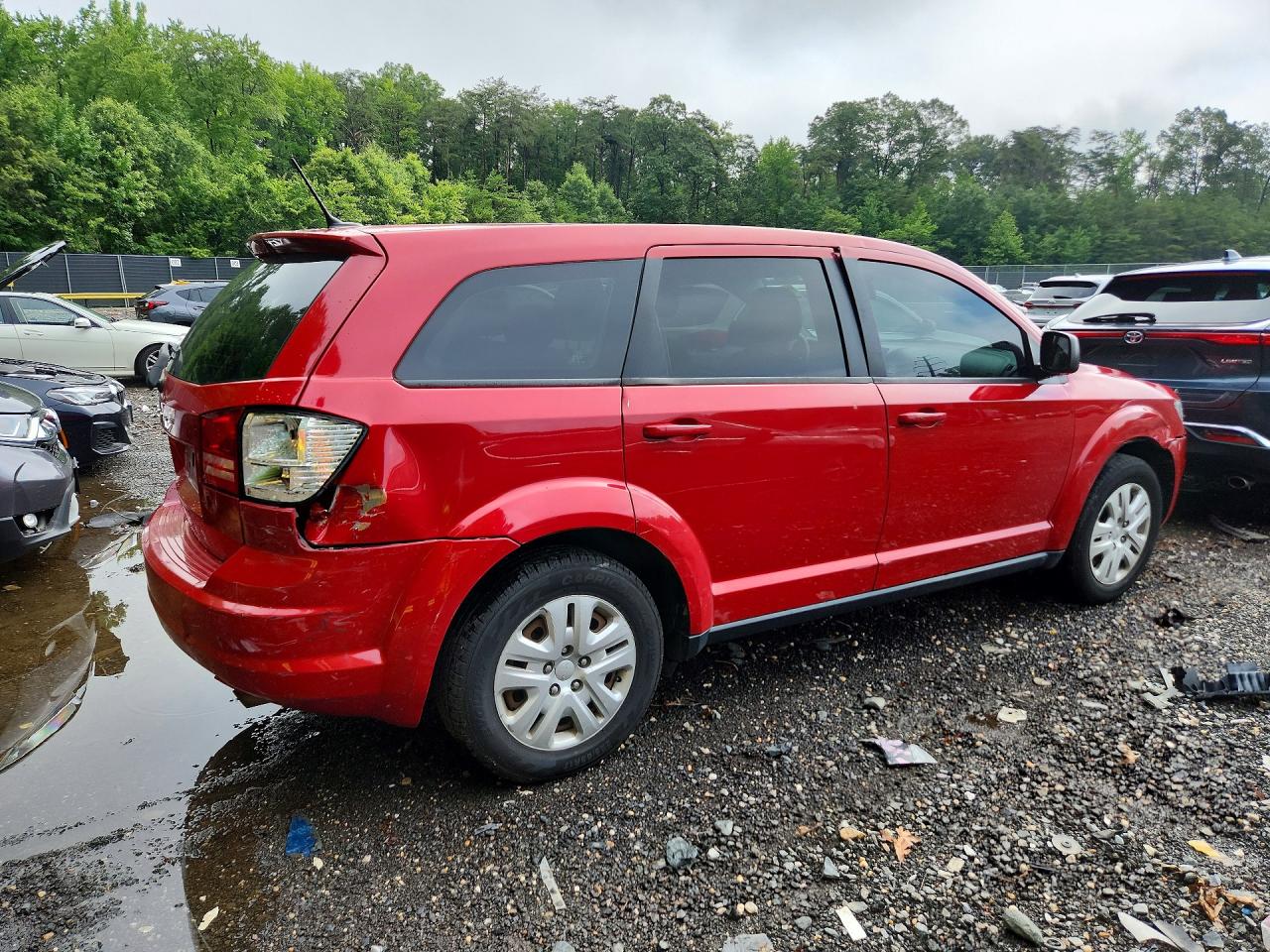 2015 Dodge Journey Se Red vin: 3C4PDCAB9FT618031