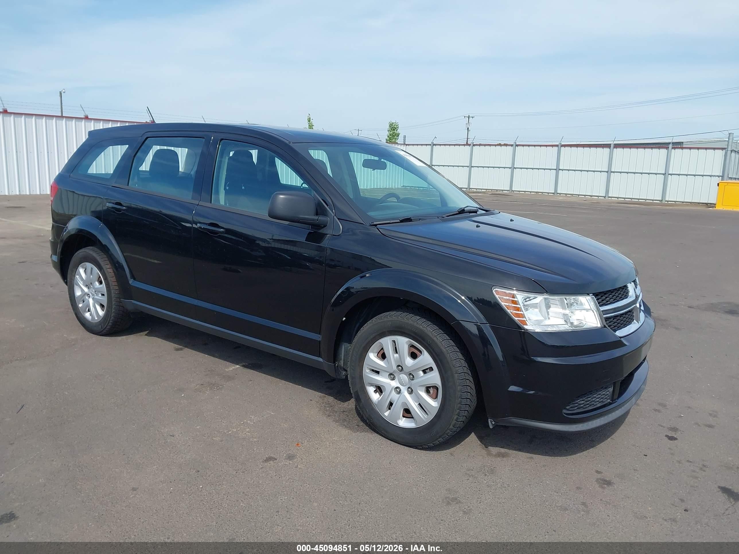 2015 Dodge Journey American Value Pkg Black vin: 3C4PDCAB9FT645018