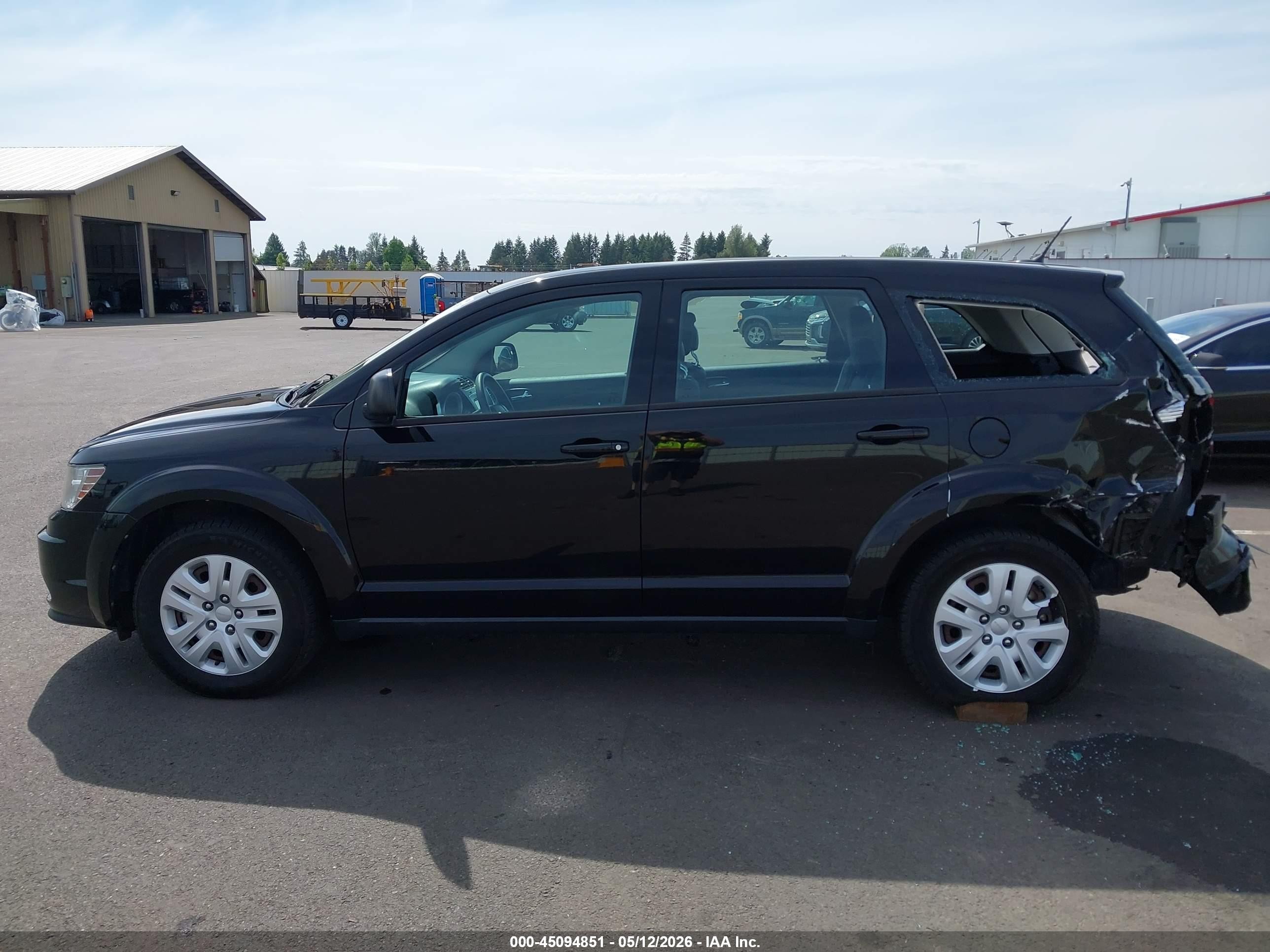 2015 Dodge Journey American Value Pkg Black vin: 3C4PDCAB9FT645018