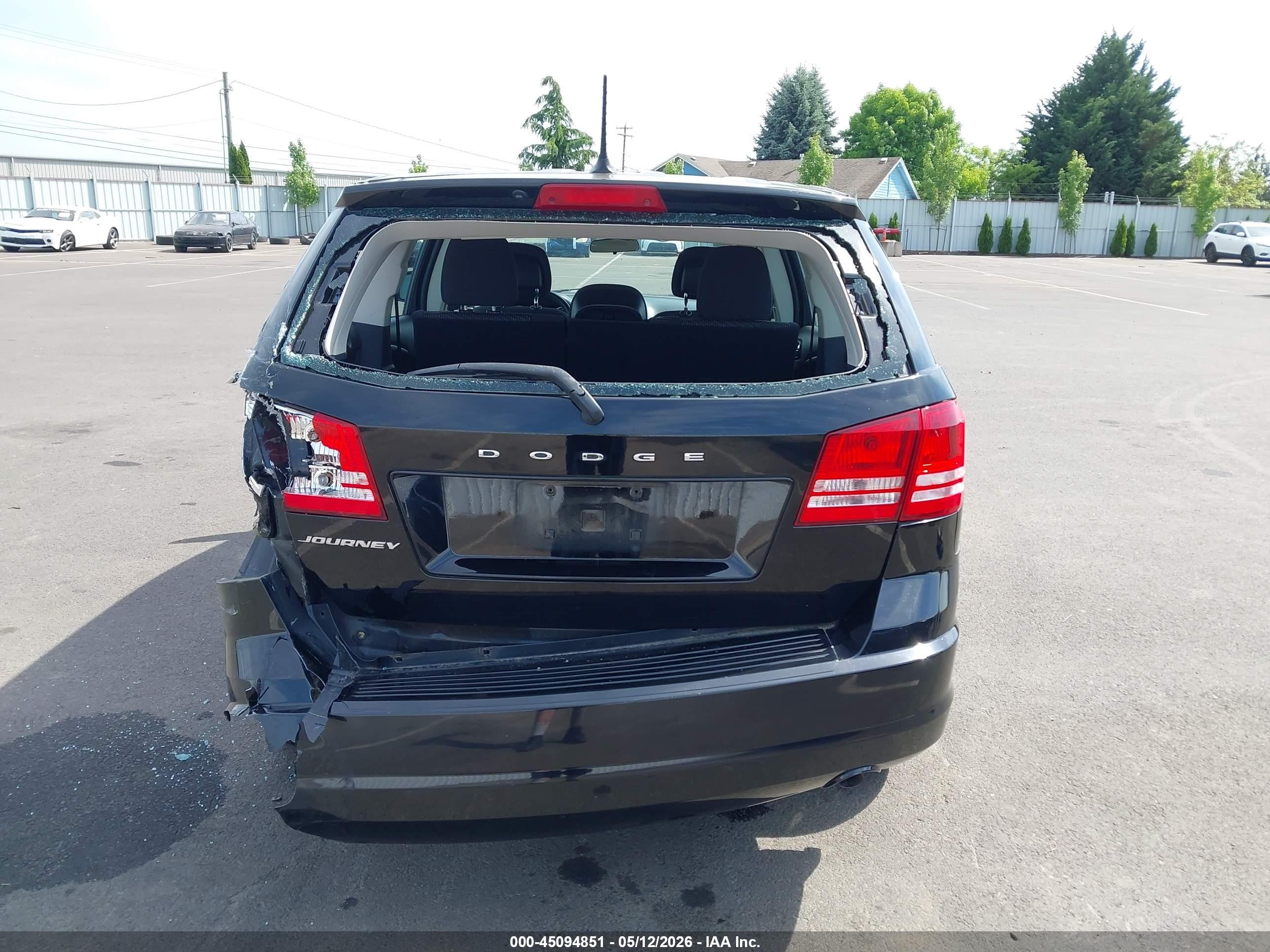 2015 Dodge Journey American Value Pkg Black vin: 3C4PDCAB9FT645018