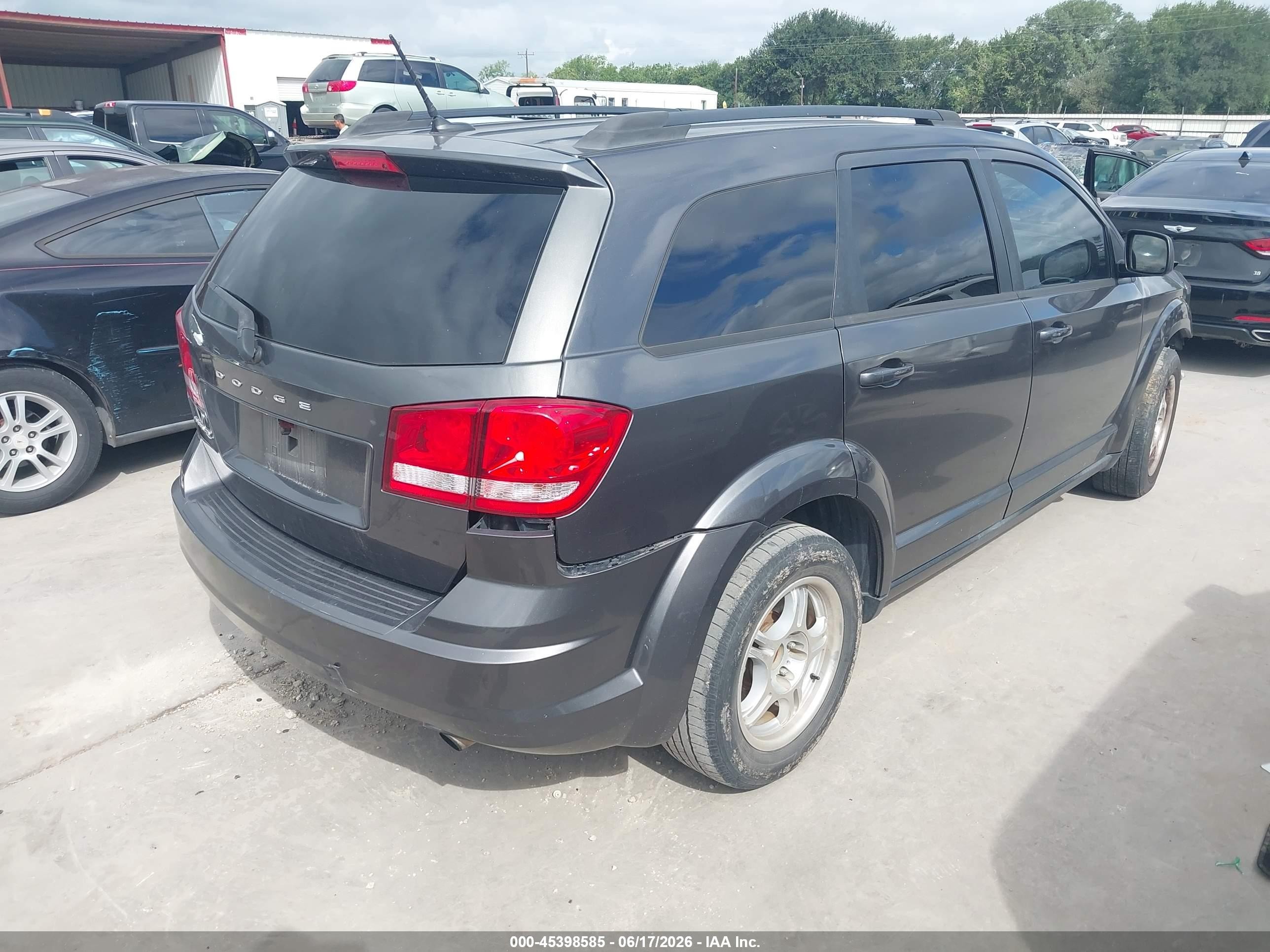 2015 Dodge Journey Se Gray vin: 3C4PDCAB9FT687141