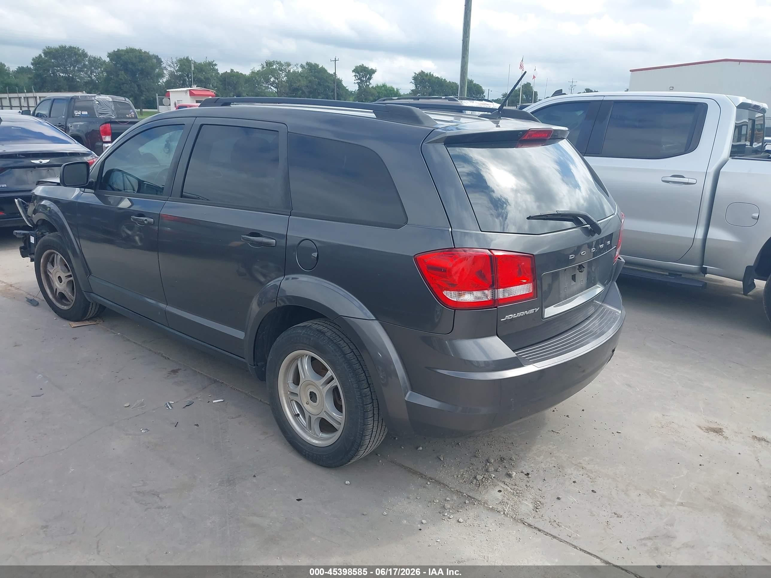 2015 Dodge Journey Se Gray vin: 3C4PDCAB9FT687141