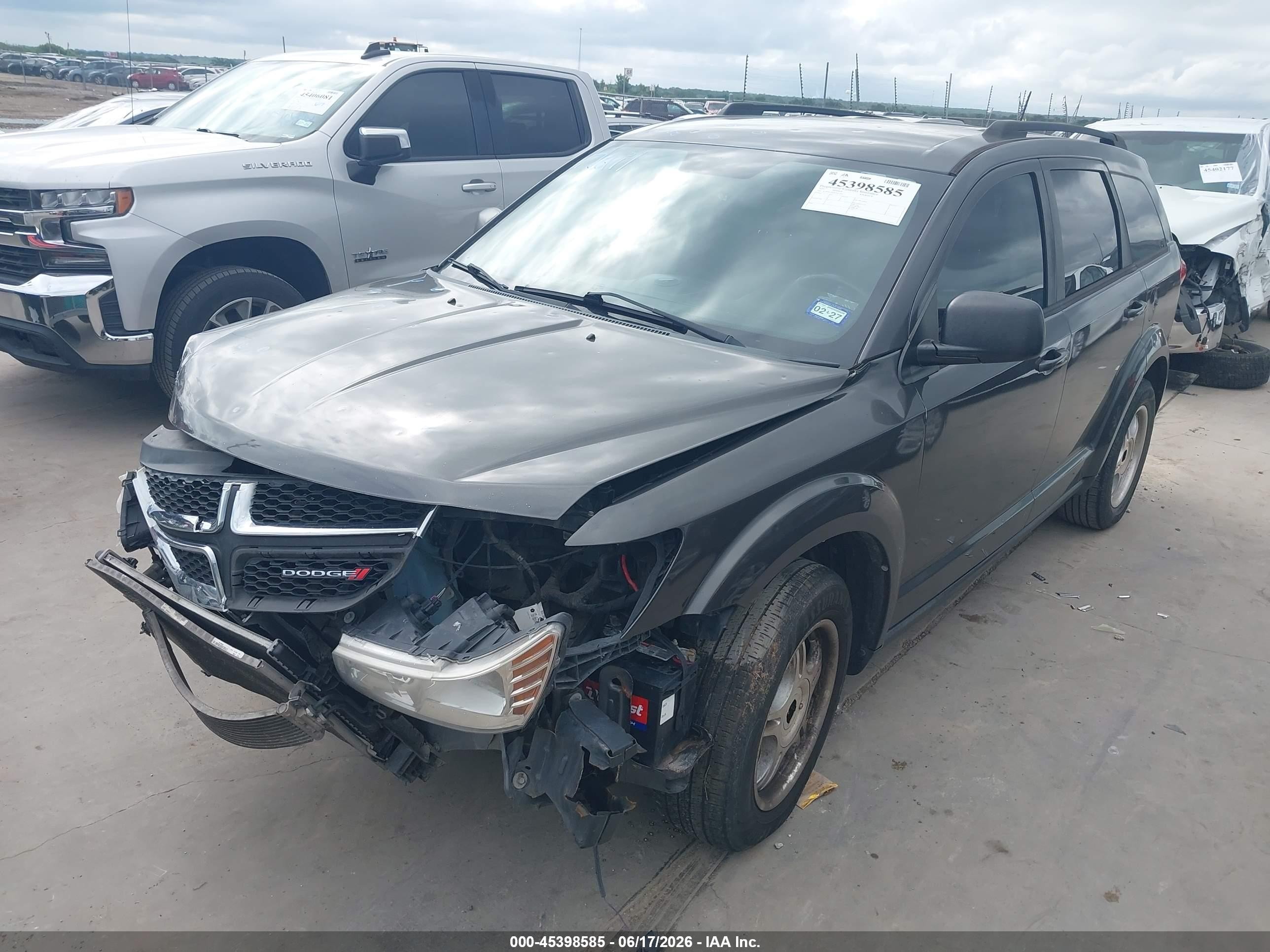 2015 Dodge Journey Se Gray vin: 3C4PDCAB9FT687141