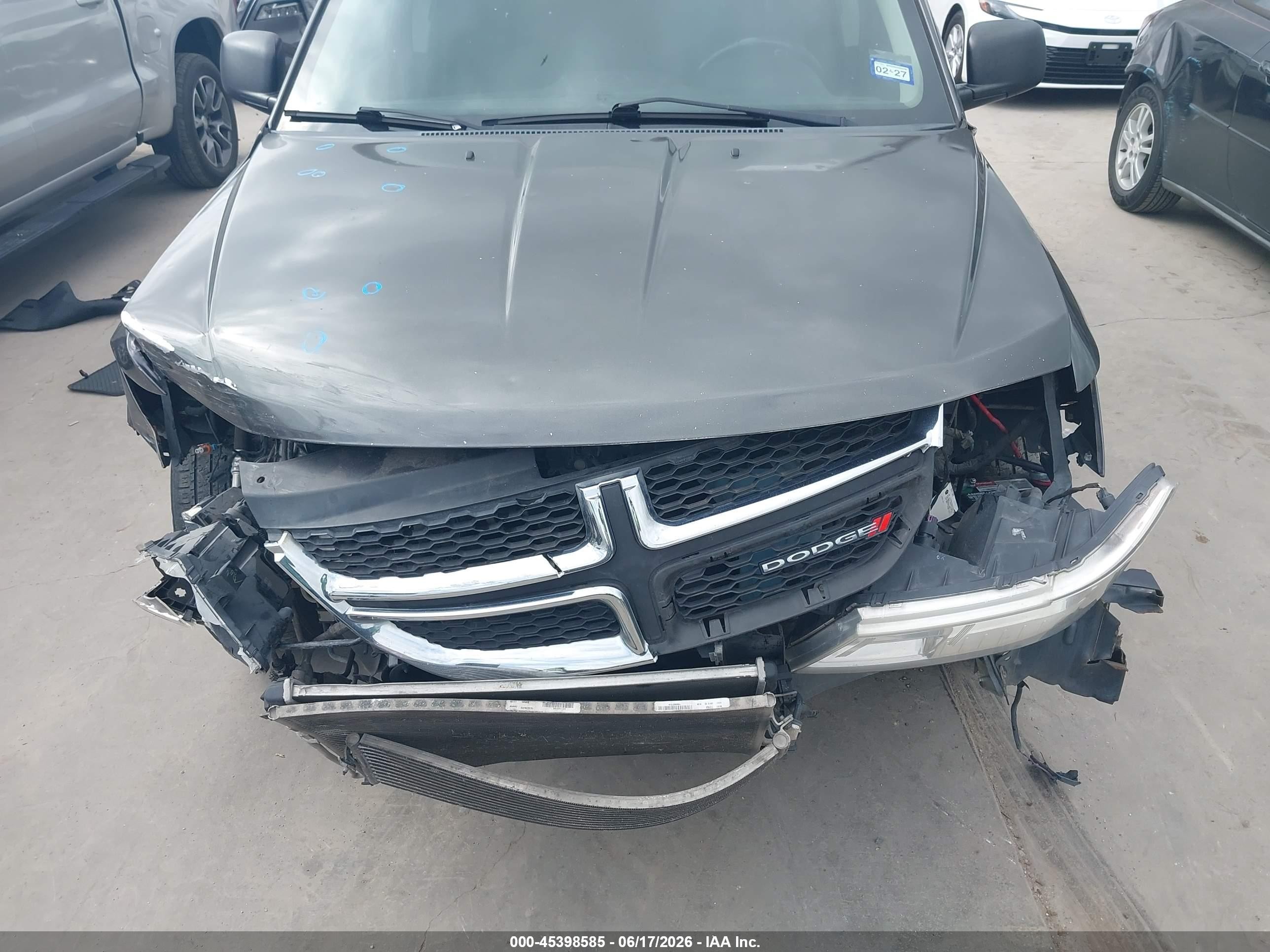 2015 Dodge Journey Se Gray vin: 3C4PDCAB9FT687141