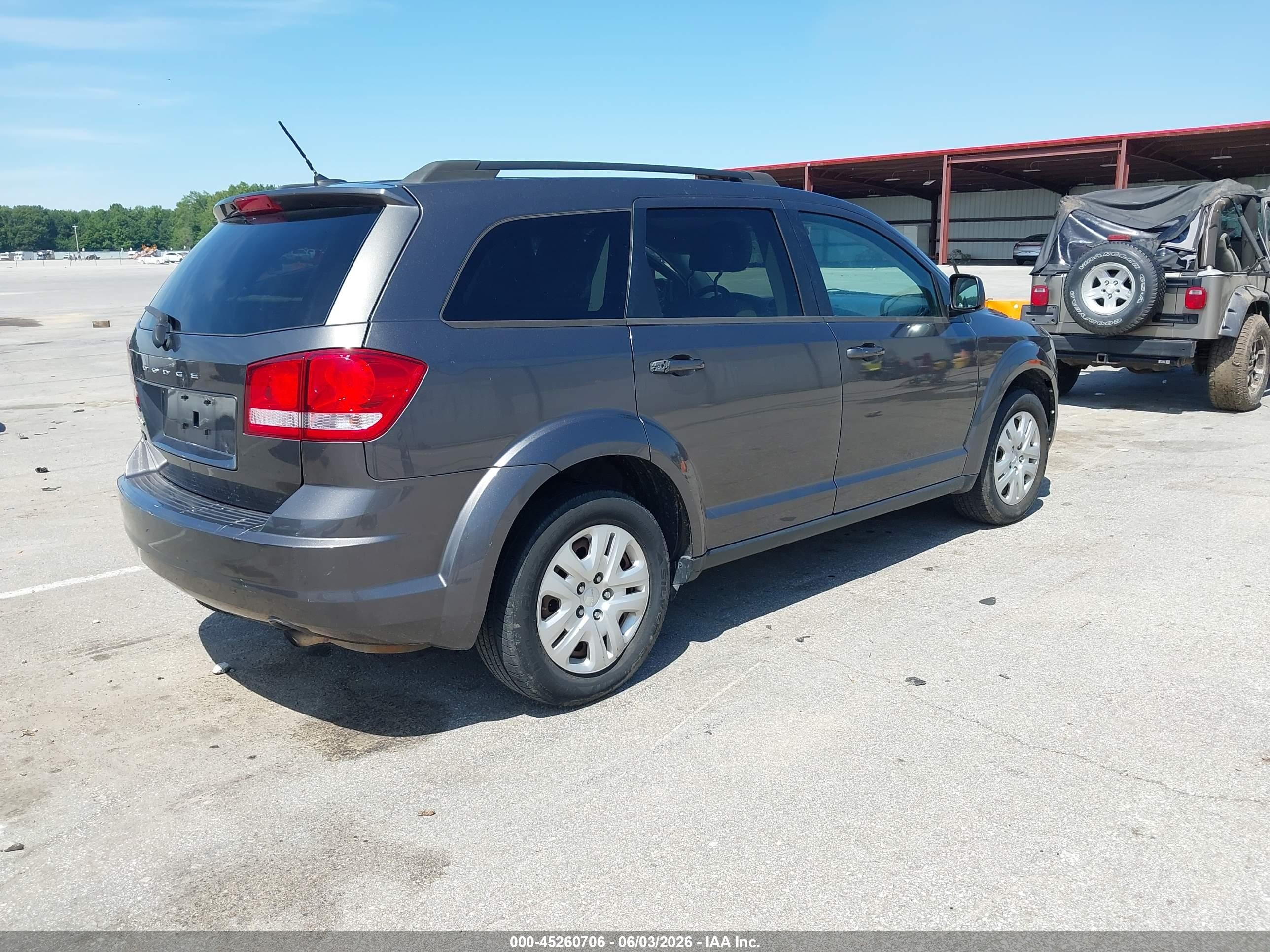 2015 Dodge Journey Se Gray vin: 3C4PDCAB9FT704603