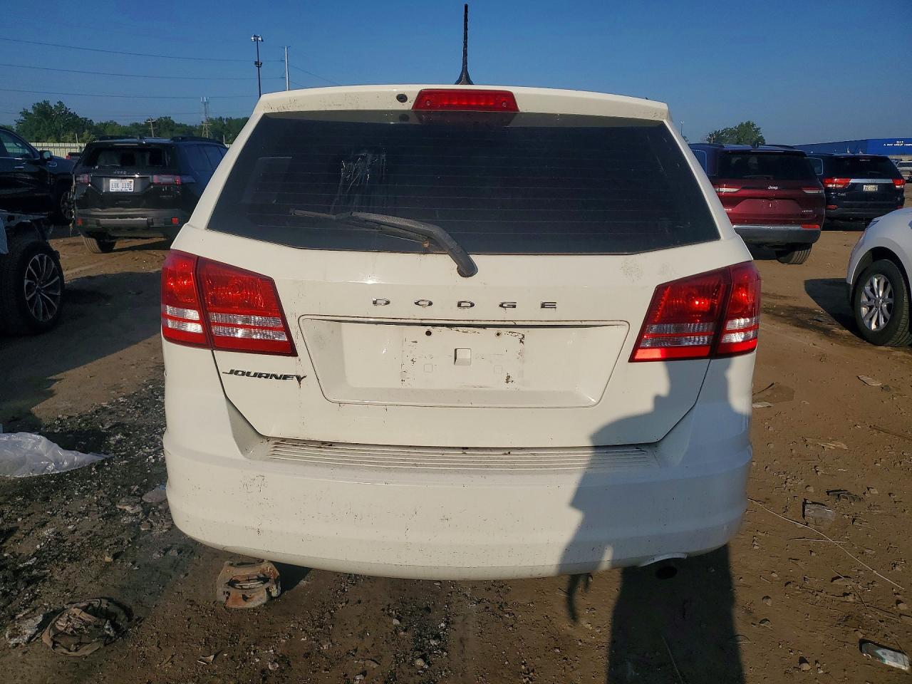 2015 Dodge Journey Se White vin: 3C4PDCAB9FT712538