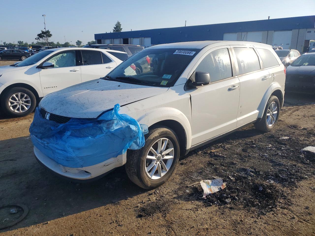 2015 Dodge Journey Se White vin: 3C4PDCAB9FT712538