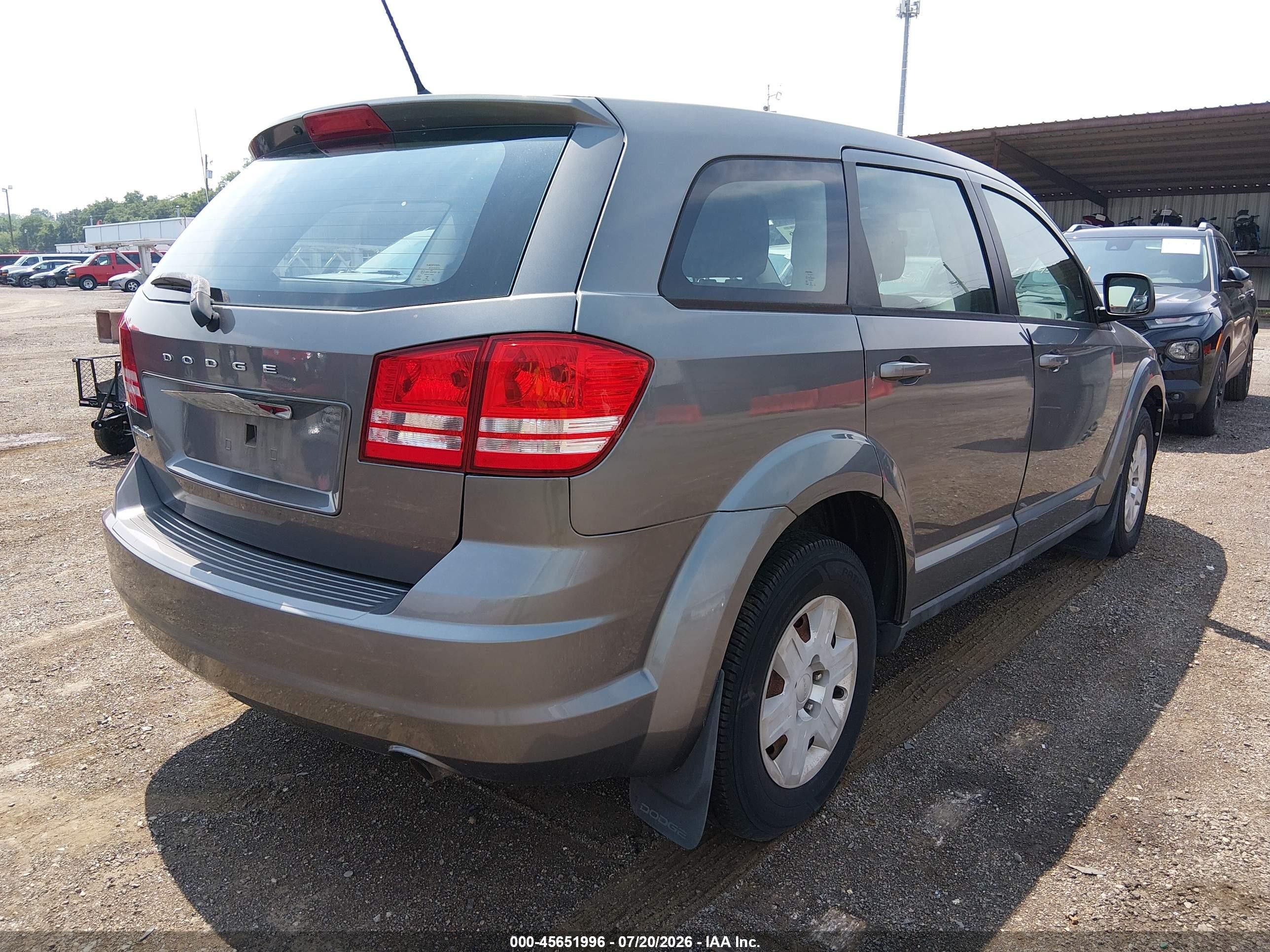 2012 Dodge Journey Se/avp Gray vin: 3C4PDCABXCT366883