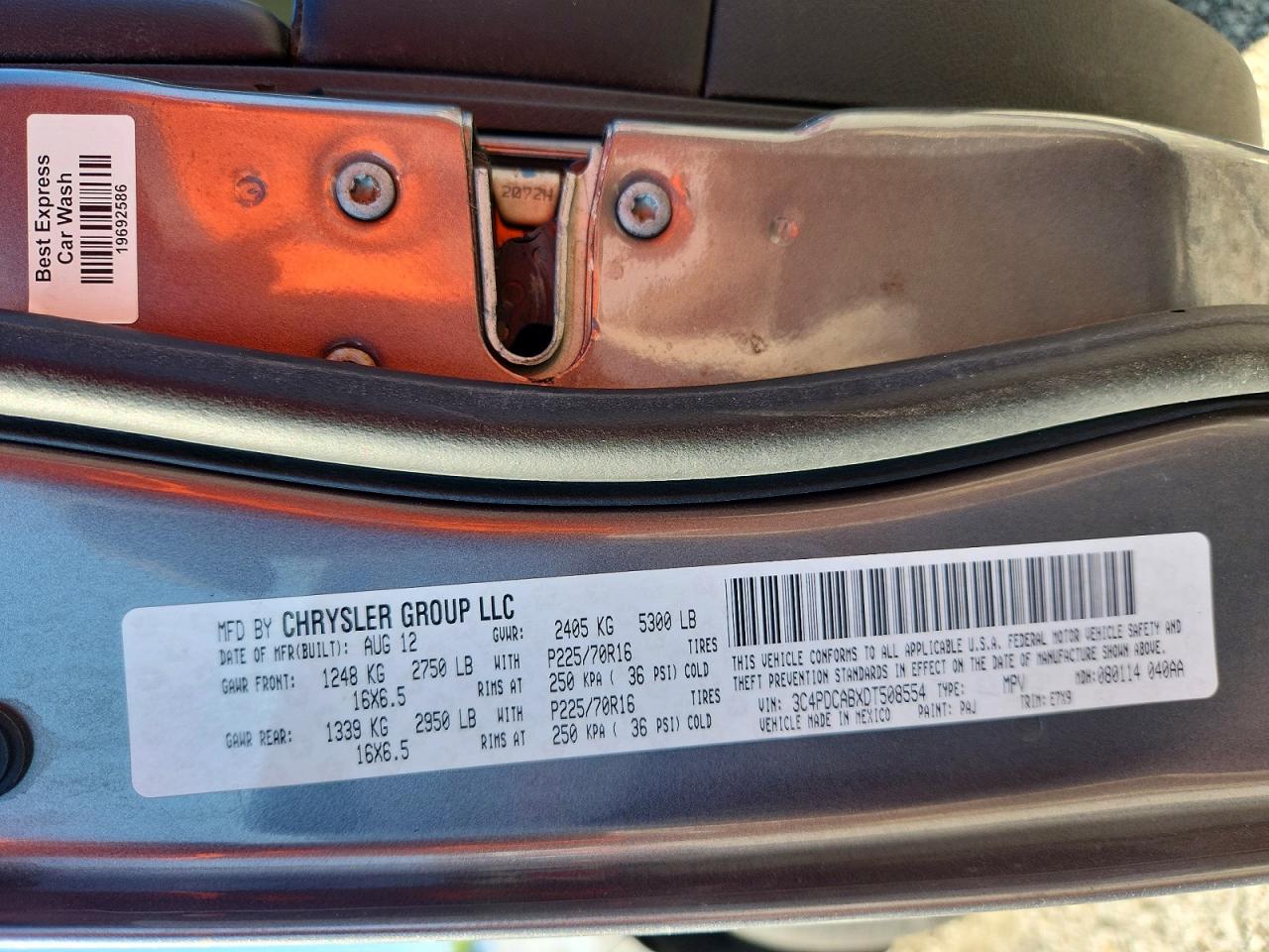 2013 Dodge Journey Se Gray vin: 3C4PDCABXDT508554
