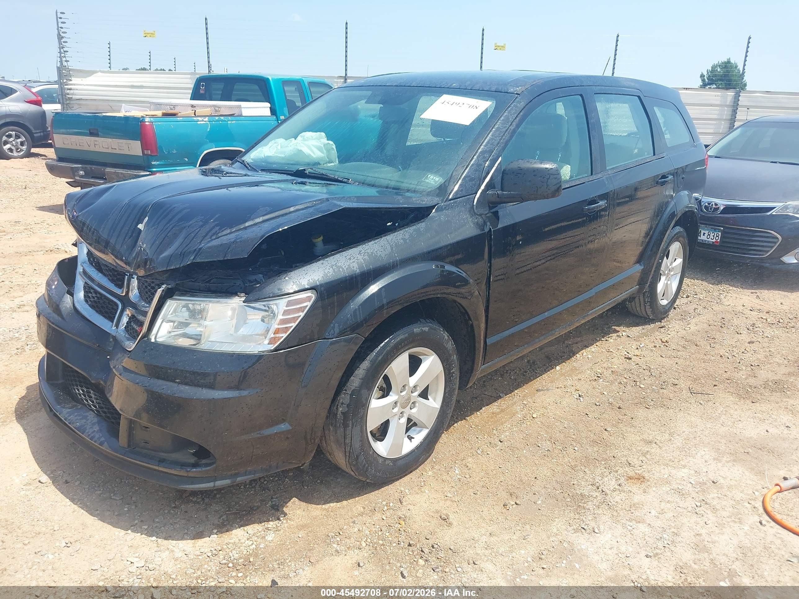 2013 Dodge Journey American Value Pkg Black vin: 3C4PDCABXDT584615