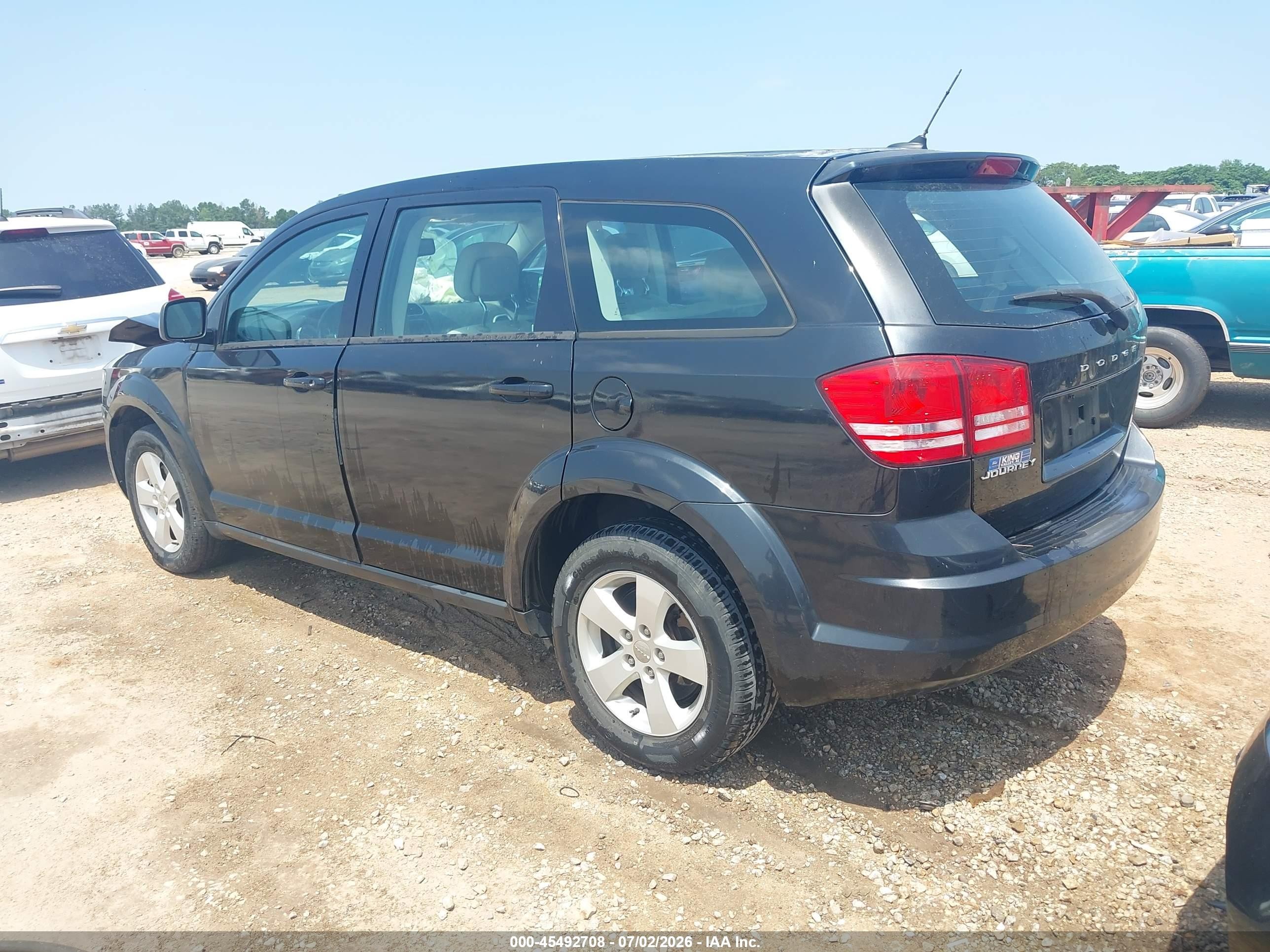 2013 Dodge Journey American Value Pkg Black vin: 3C4PDCABXDT584615