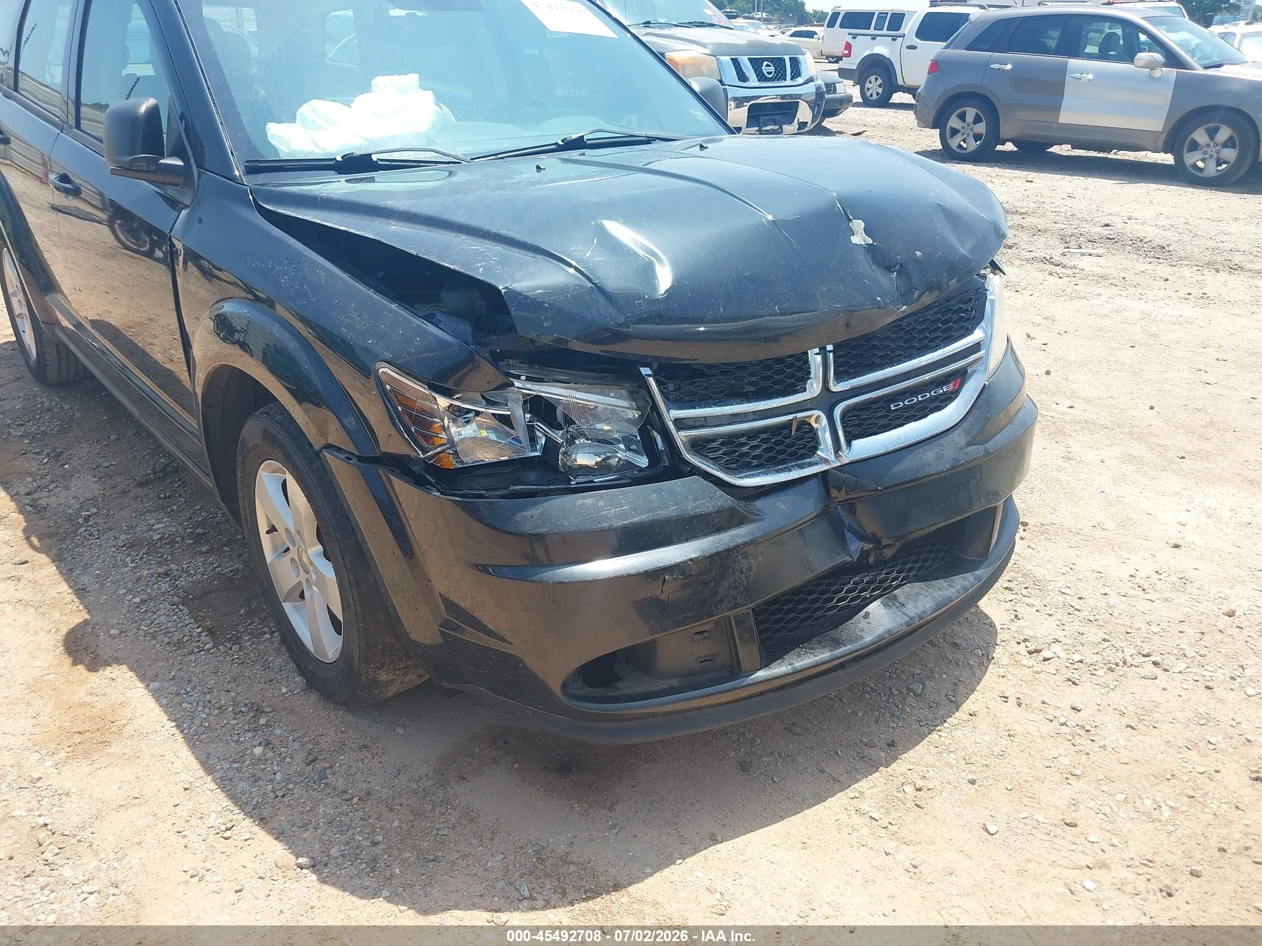 2013 Dodge Journey American Value Pkg Black vin: 3C4PDCABXDT584615