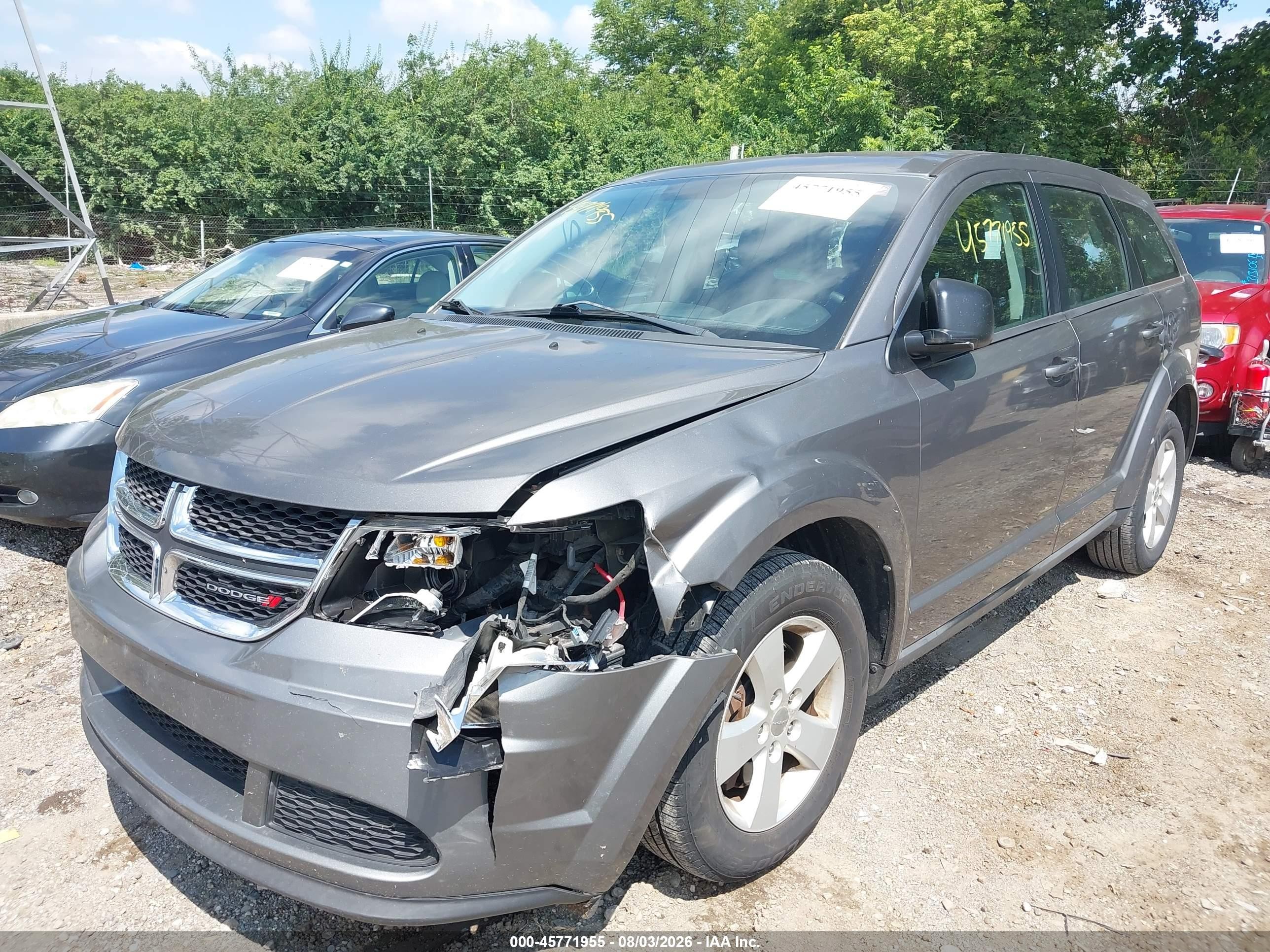 2013 Dodge Journey American Value Pkg Gray vin: 3C4PDCABXDT594688