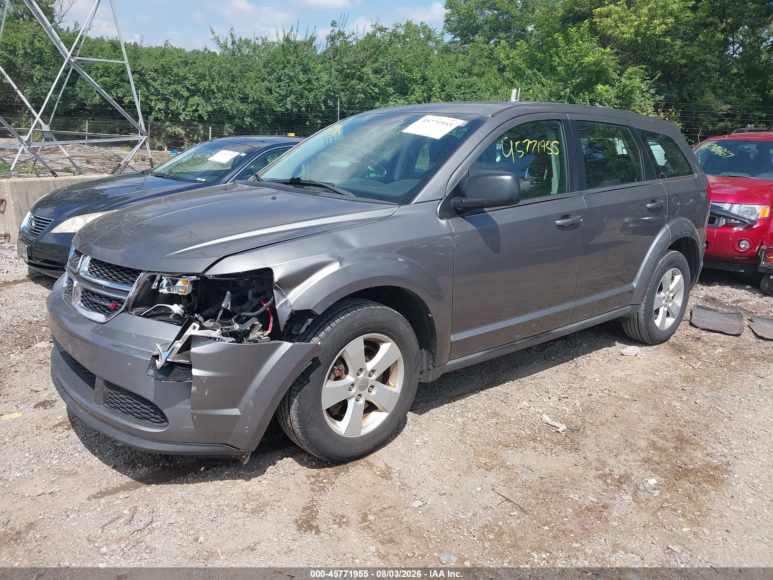 2013 Dodge Journey American Value Pkg Gray vin: 3C4PDCABXDT594688