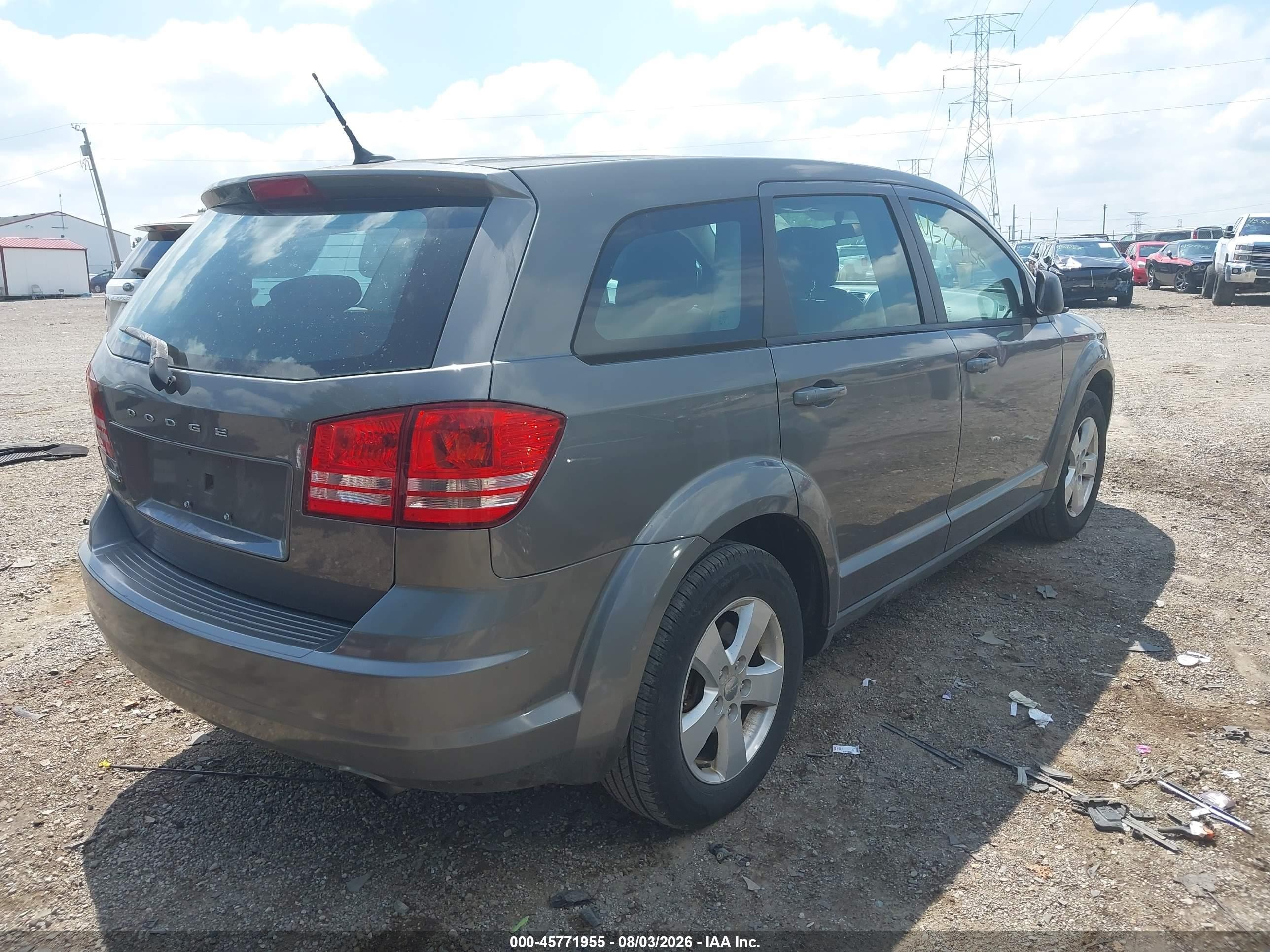 2013 Dodge Journey American Value Pkg Gray vin: 3C4PDCABXDT594688