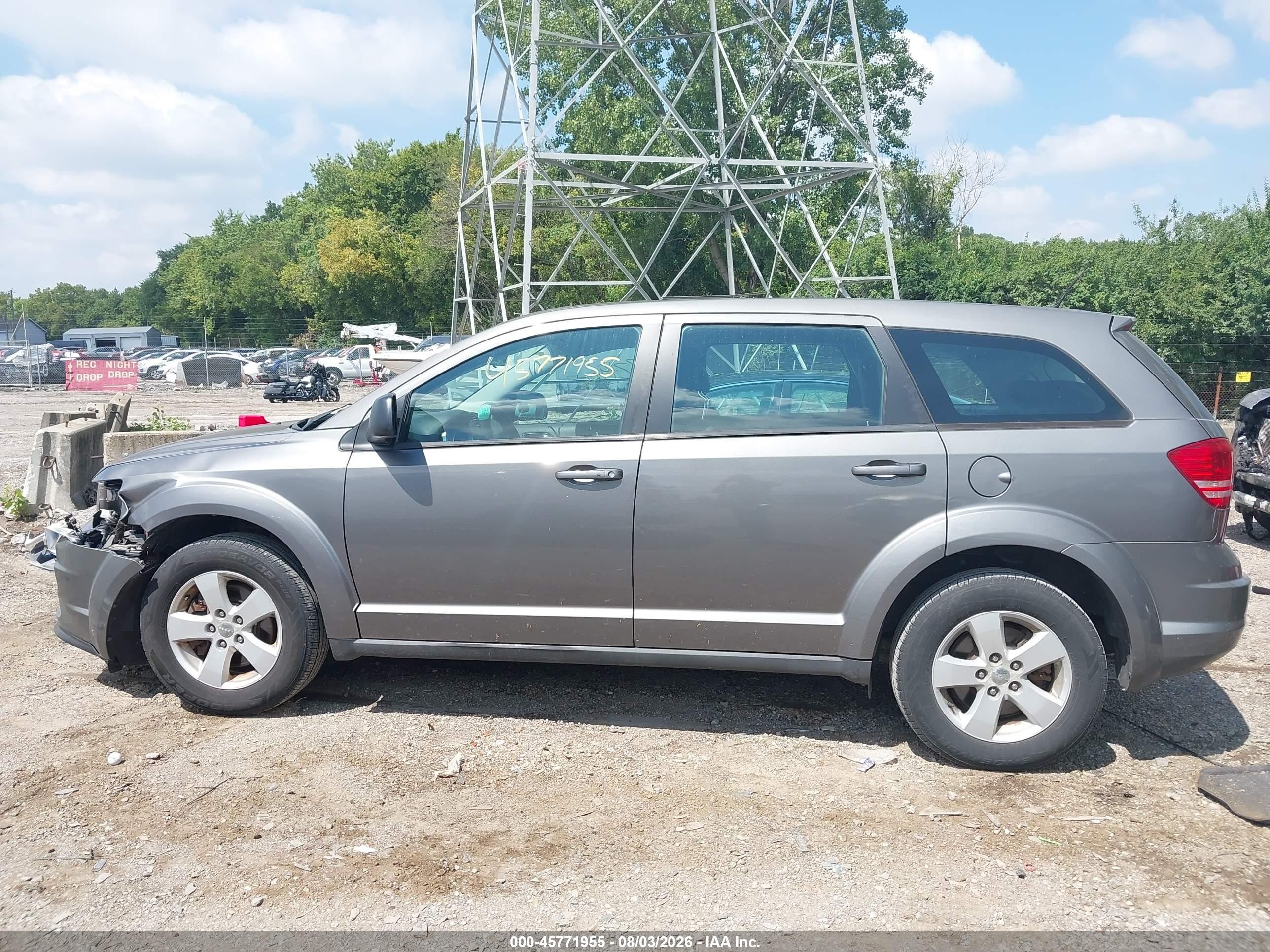 2013 Dodge Journey American Value Pkg Gray vin: 3C4PDCABXDT594688