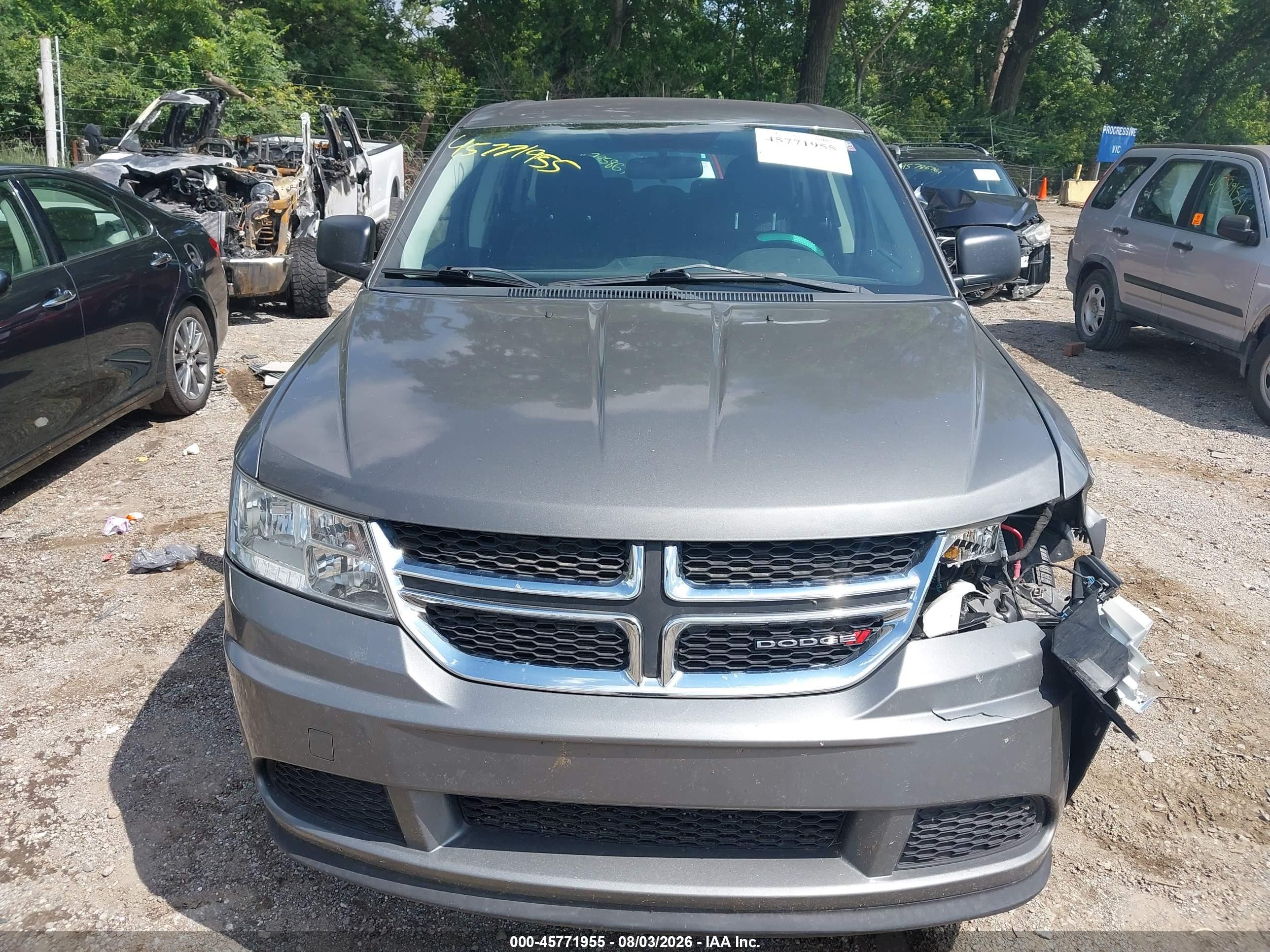 2013 Dodge Journey American Value Pkg Gray vin: 3C4PDCABXDT594688