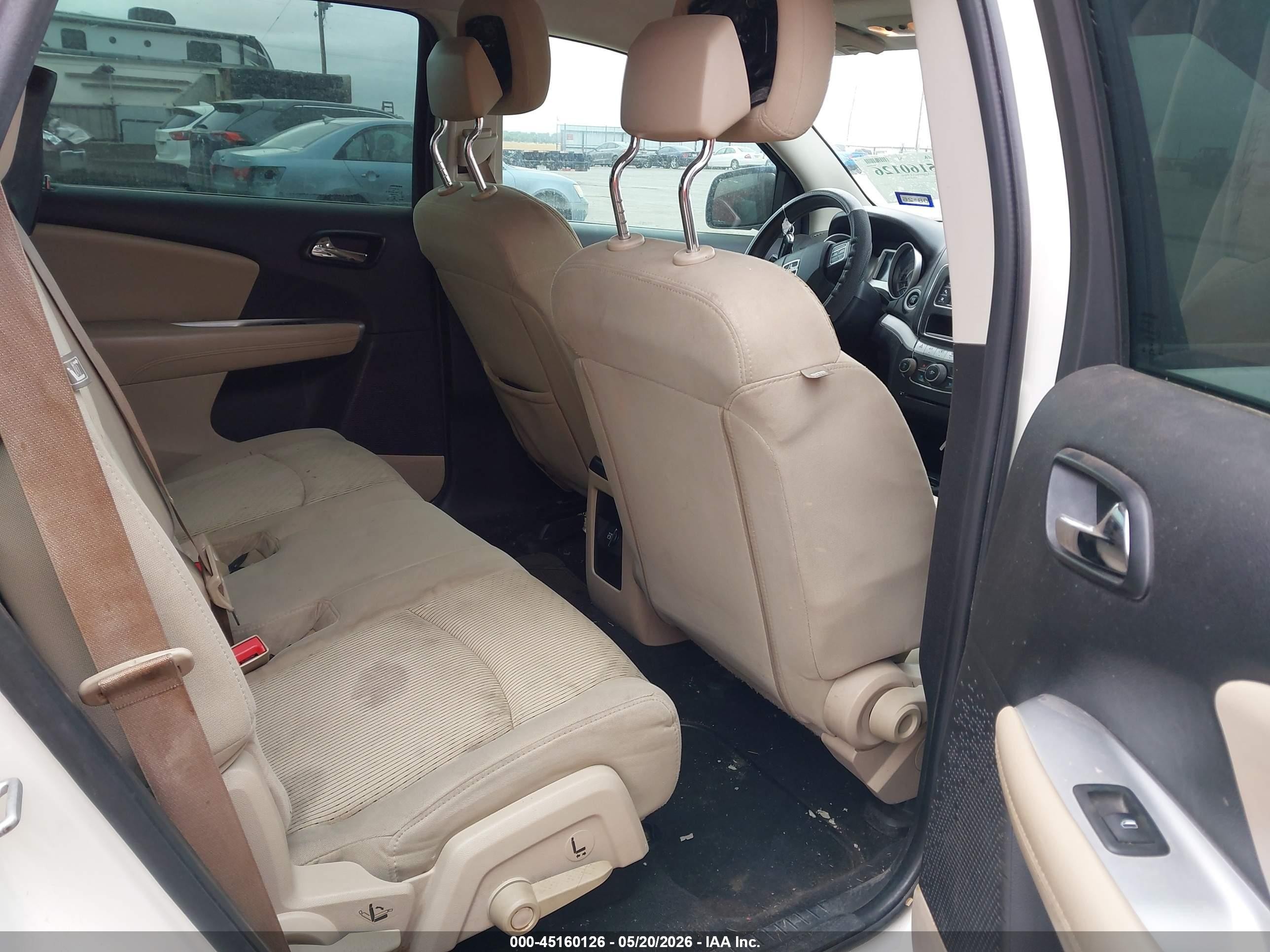 2014 Dodge Journey American Value Pkg White vin: 3C4PDCABXET120791