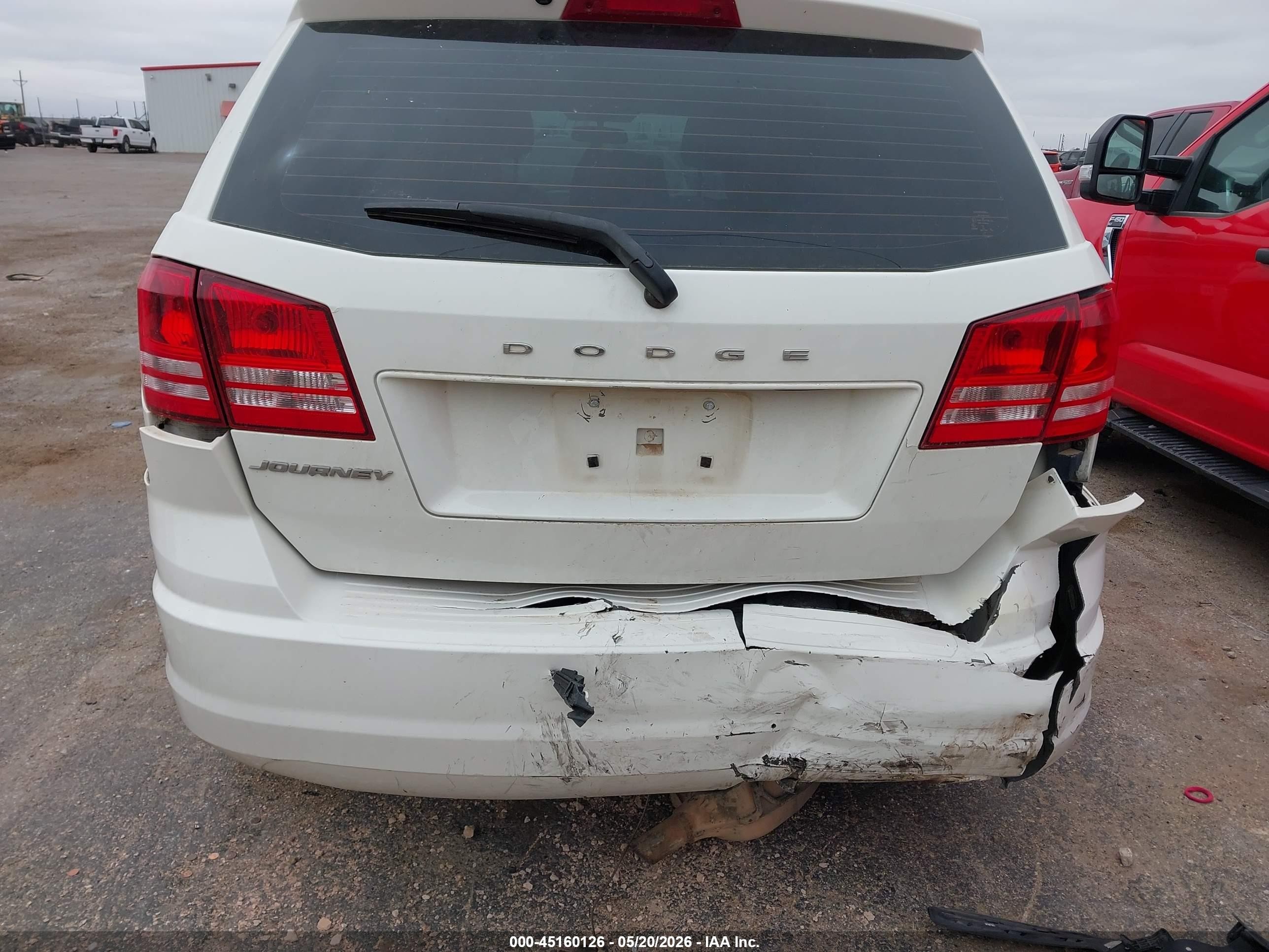2014 Dodge Journey American Value Pkg White vin: 3C4PDCABXET120791