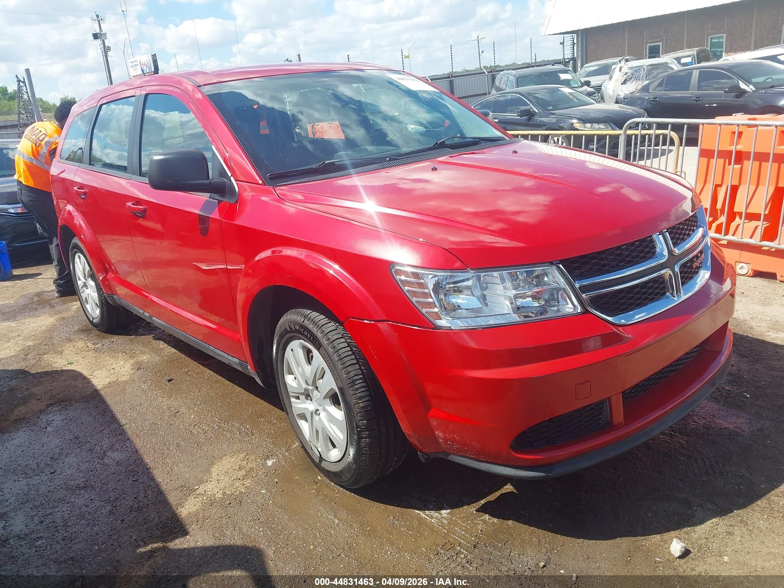 2014 Dodge Journey American Value Pkg Red vin: 3C4PDCABXET301759