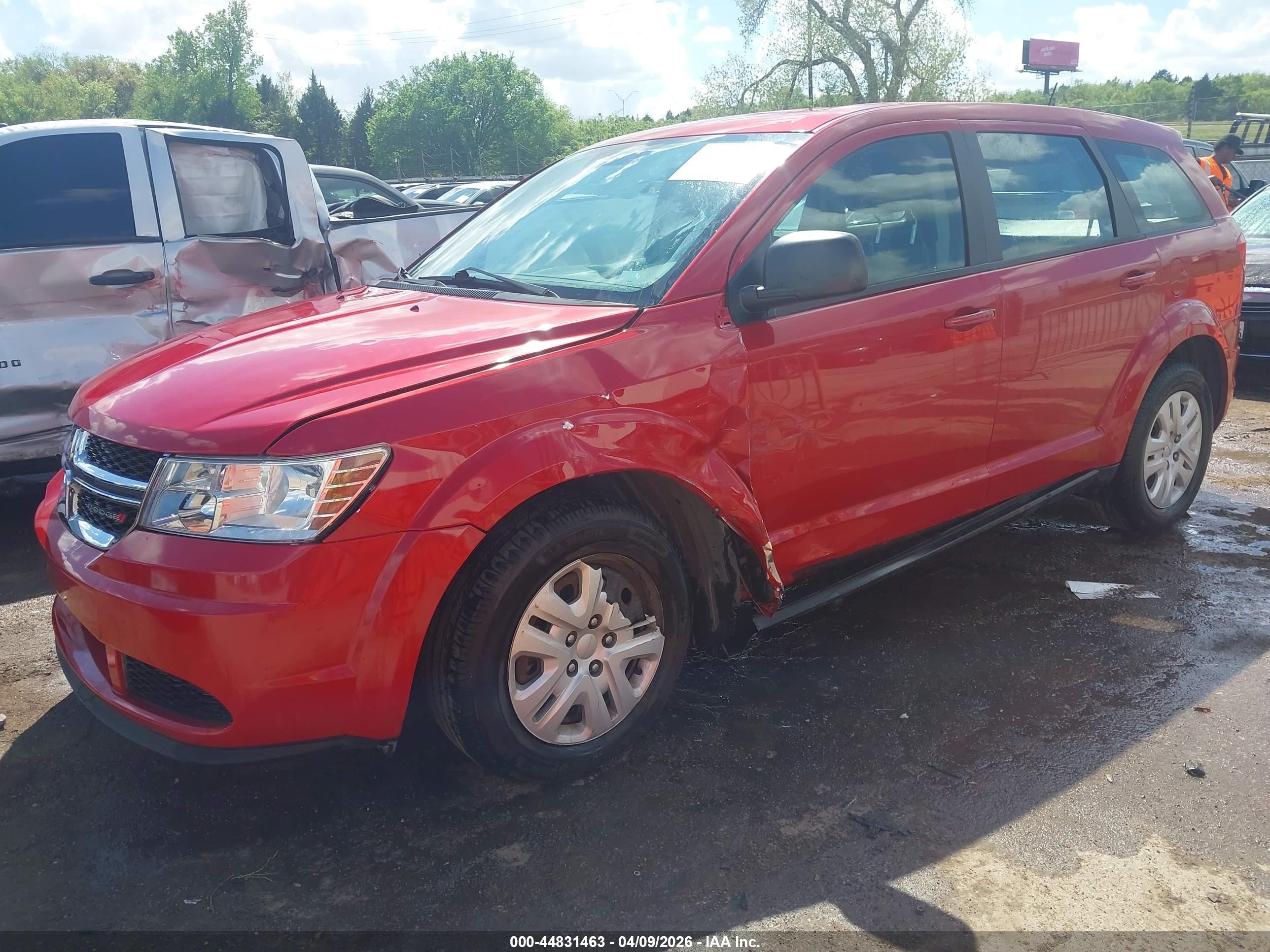 2014 Dodge Journey American Value Pkg Красный vin: 3C4PDCABXET301759