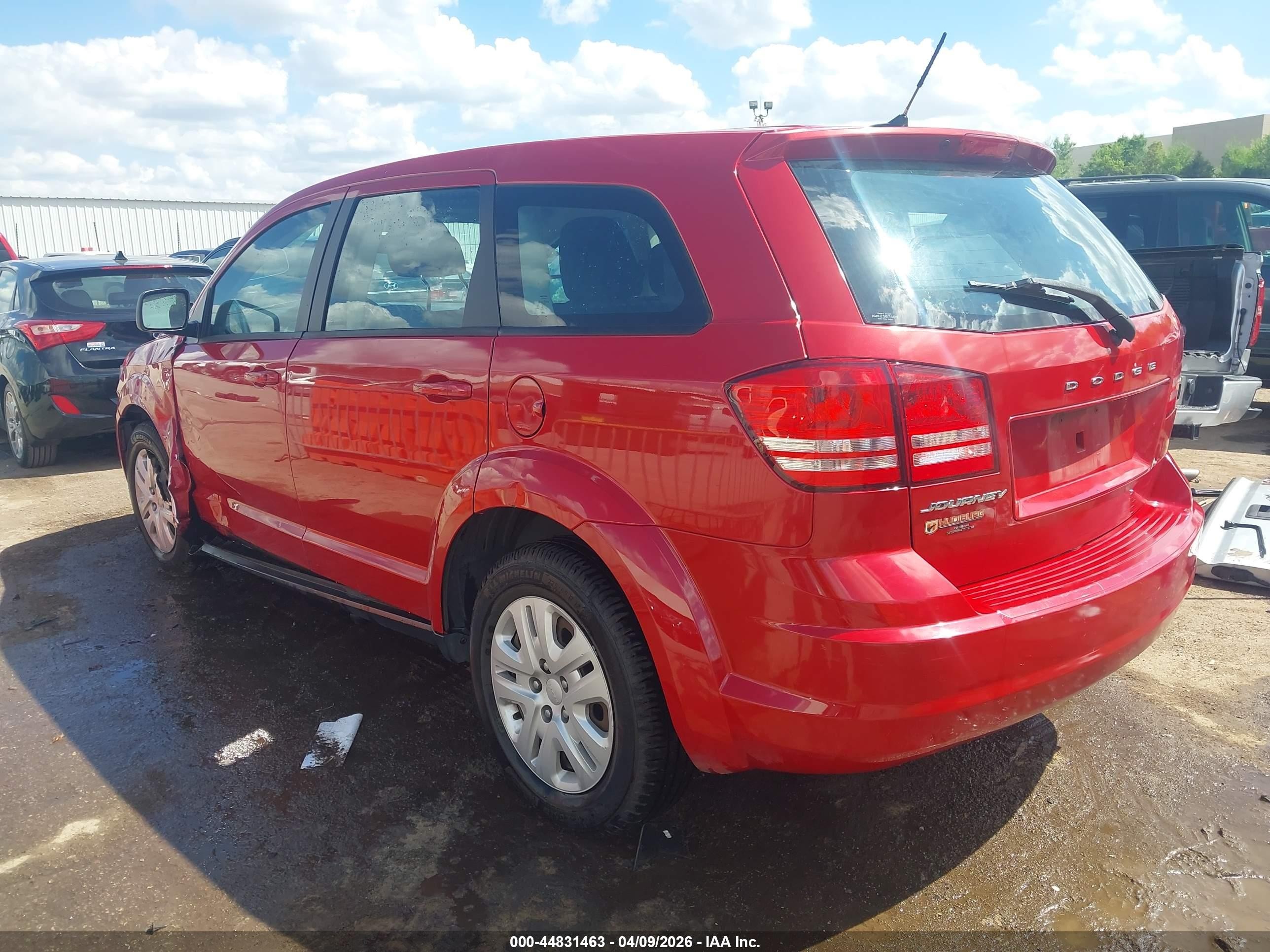 2014 Dodge Journey American Value Pkg Красный vin: 3C4PDCABXET301759