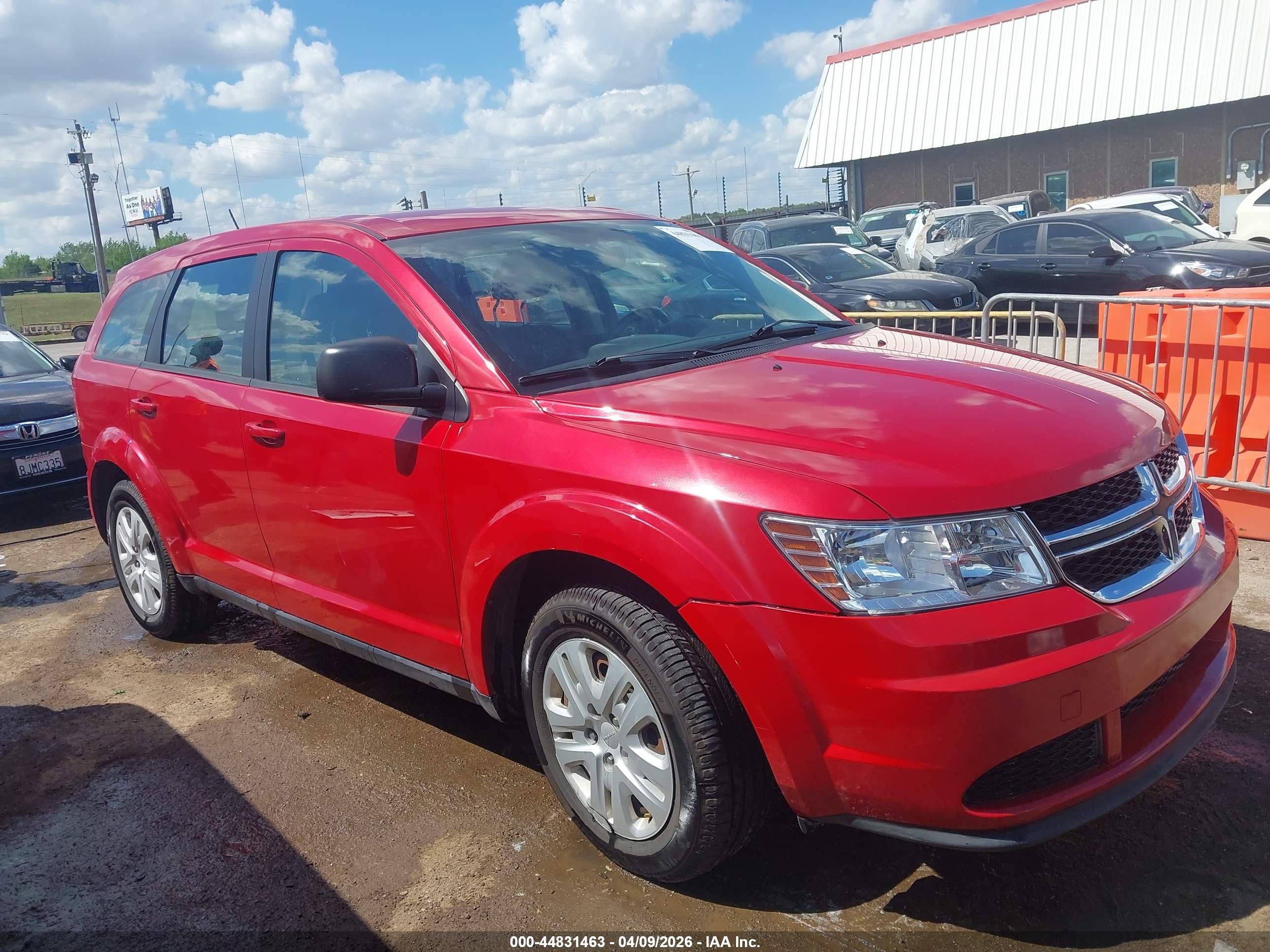 2014 Dodge Journey American Value Pkg Красный vin: 3C4PDCABXET301759