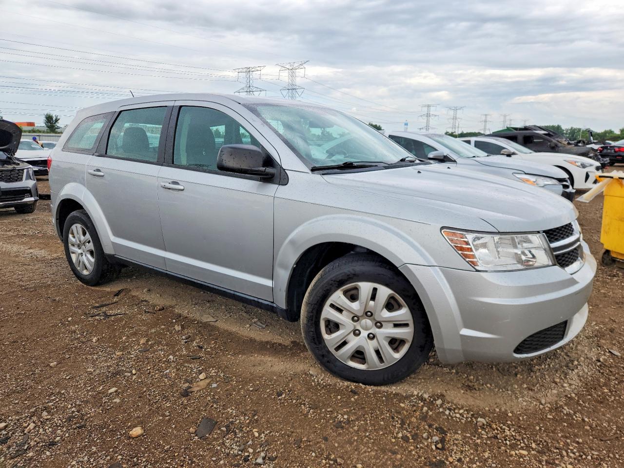 2014 Dodge Journey Se Silver vin: 3C4PDCABXET309764