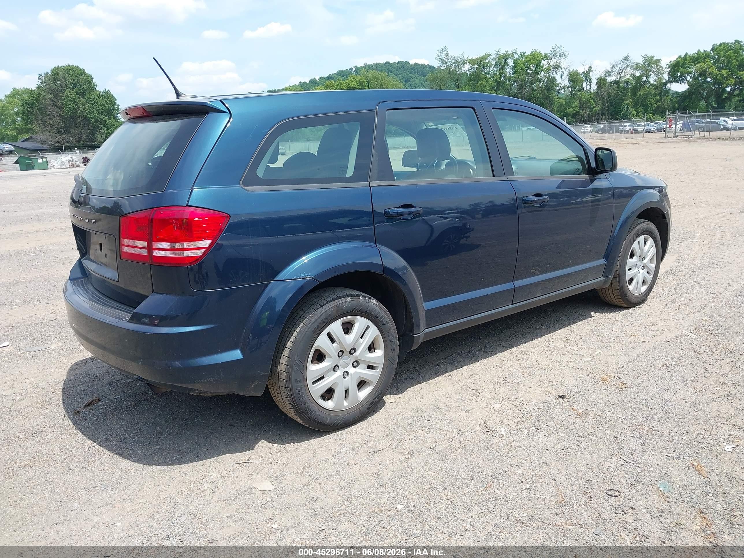 2015 Dodge Journey American Value Pkg Blue vin: 3C4PDCABXFT665617